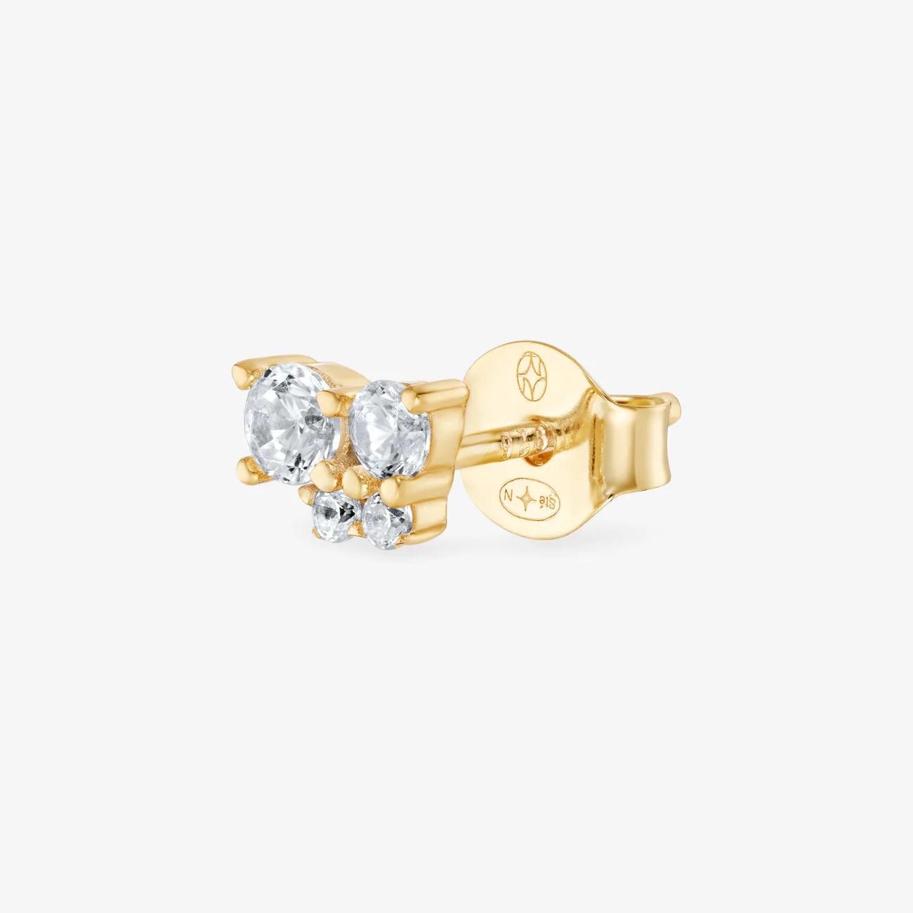 BOUCLE D’OREILLE FLOCON OR