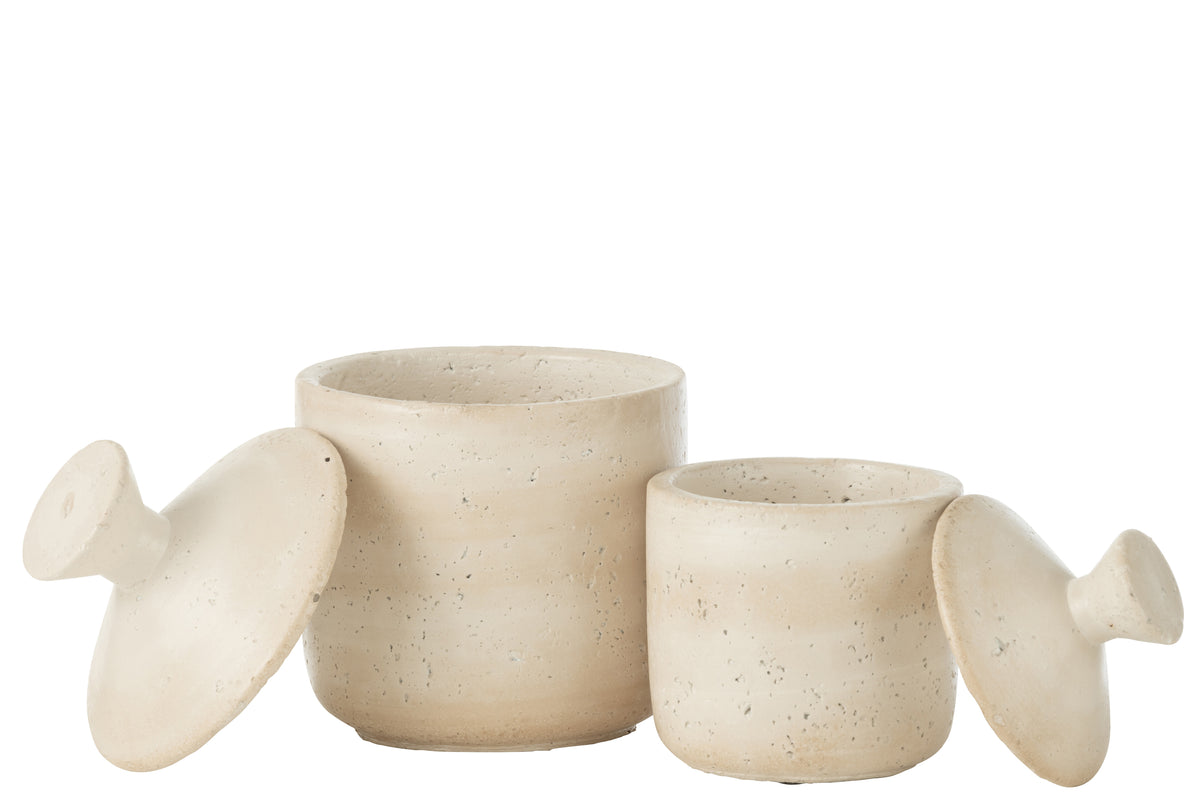POT DECO OLINA CREME L