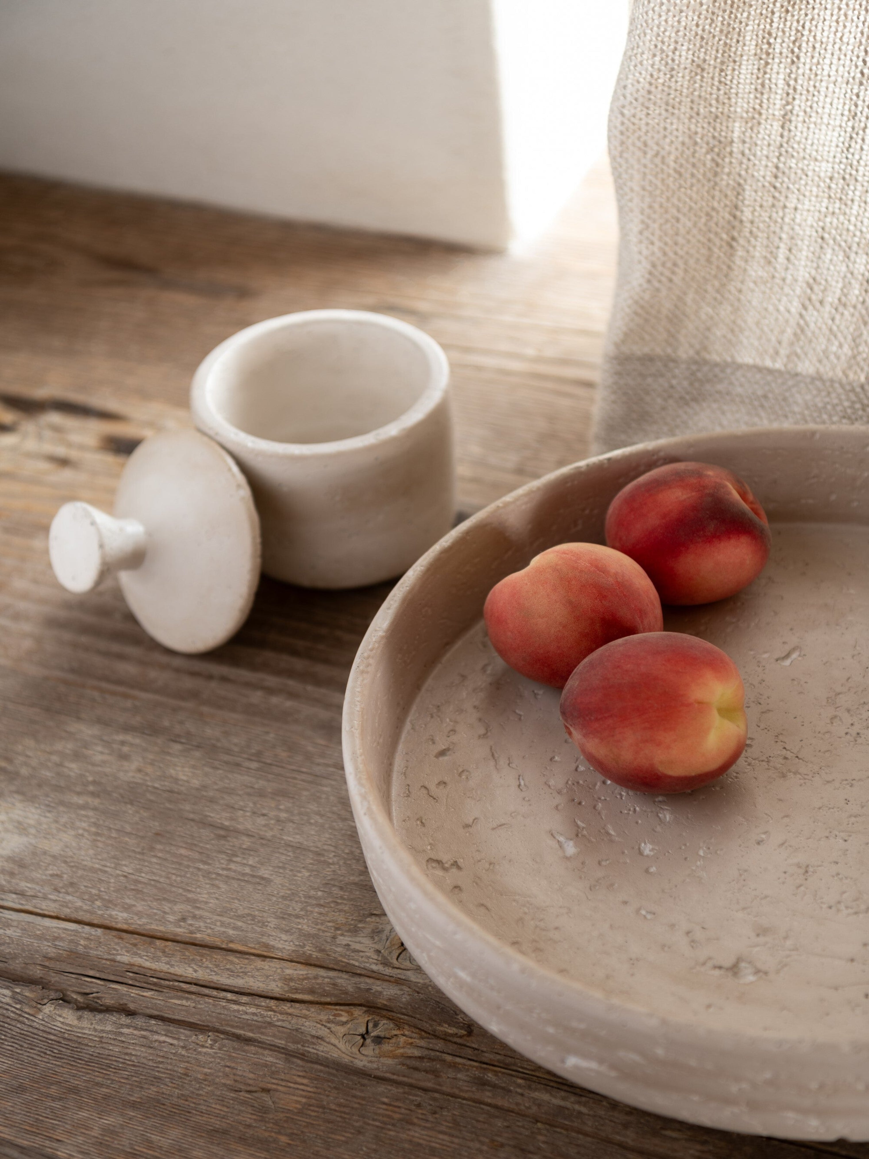 PLATEAU DECO OLINA CIMENT CREME S