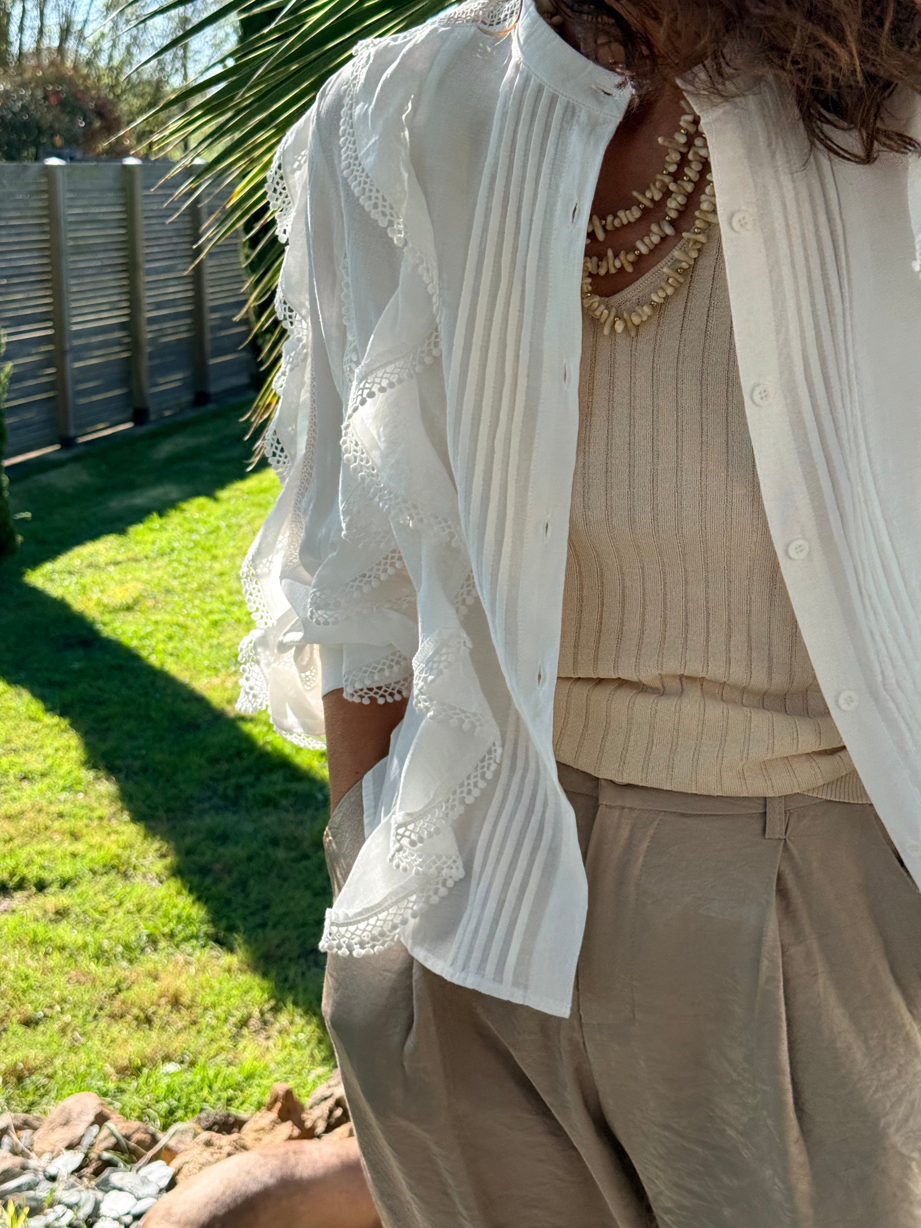 CHEMISE BLANC ST9047