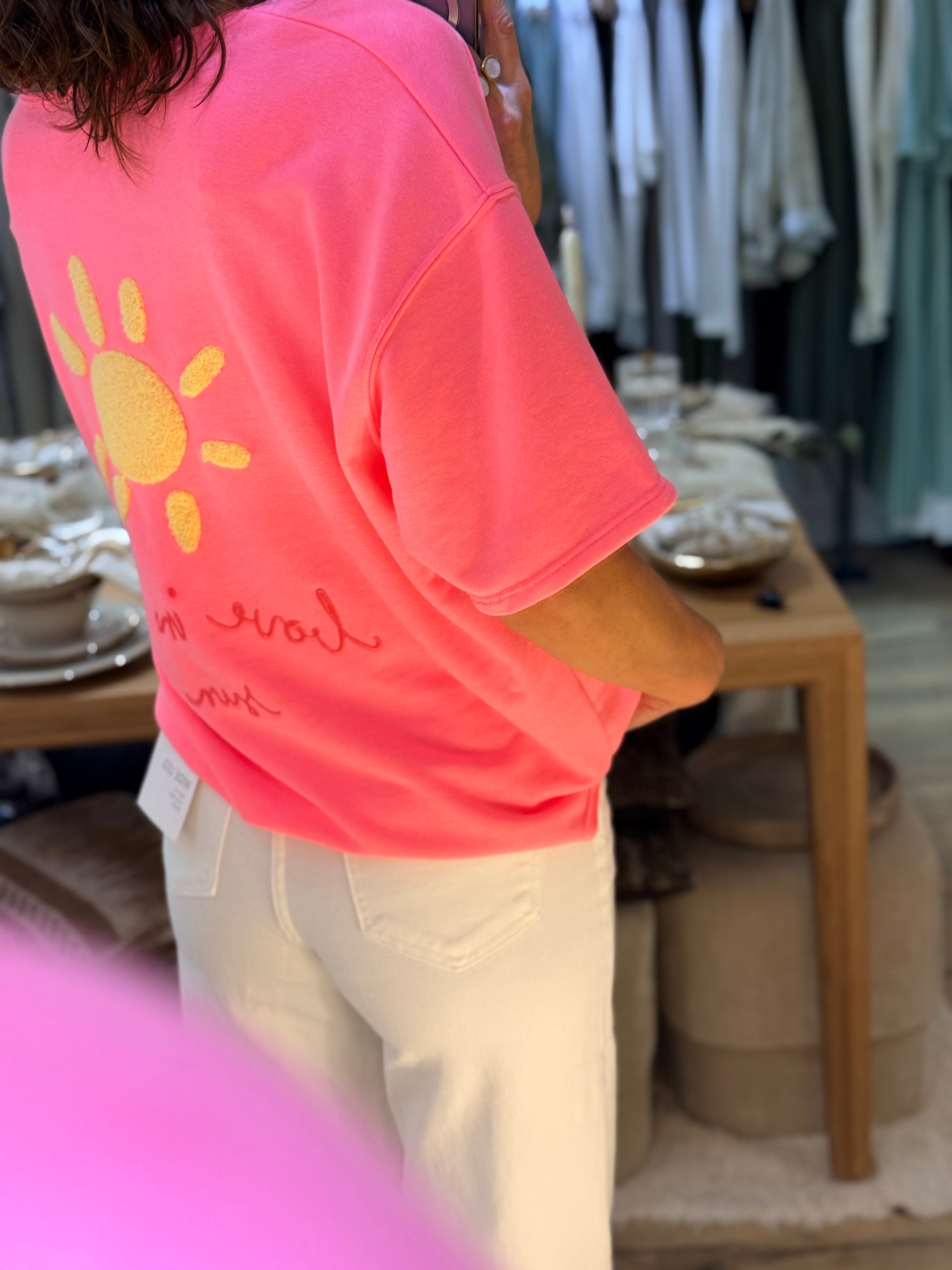SWEAT SOLAR ROSE FLUO