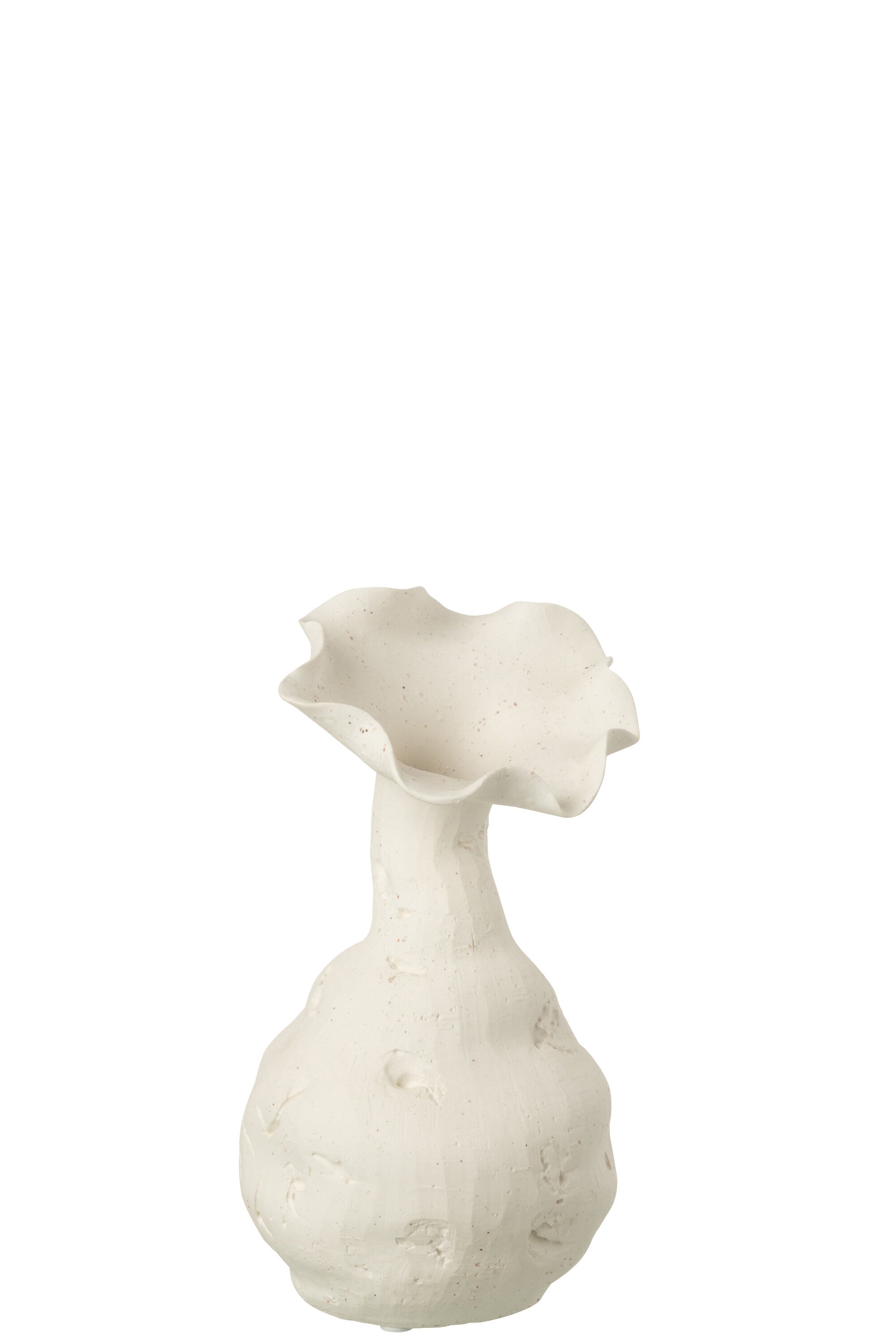 VASE HELIX CERAM BLANC