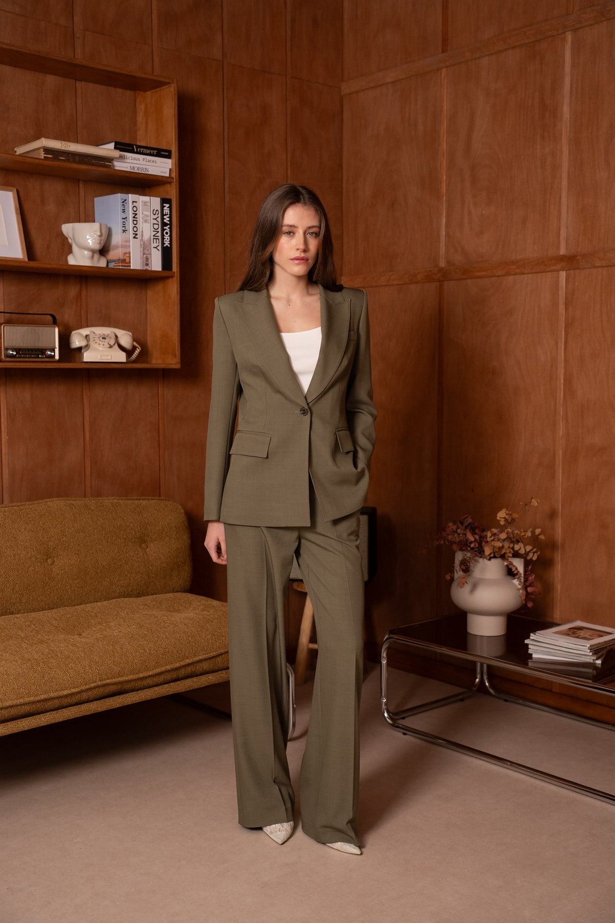 VESTE KAKI V26052