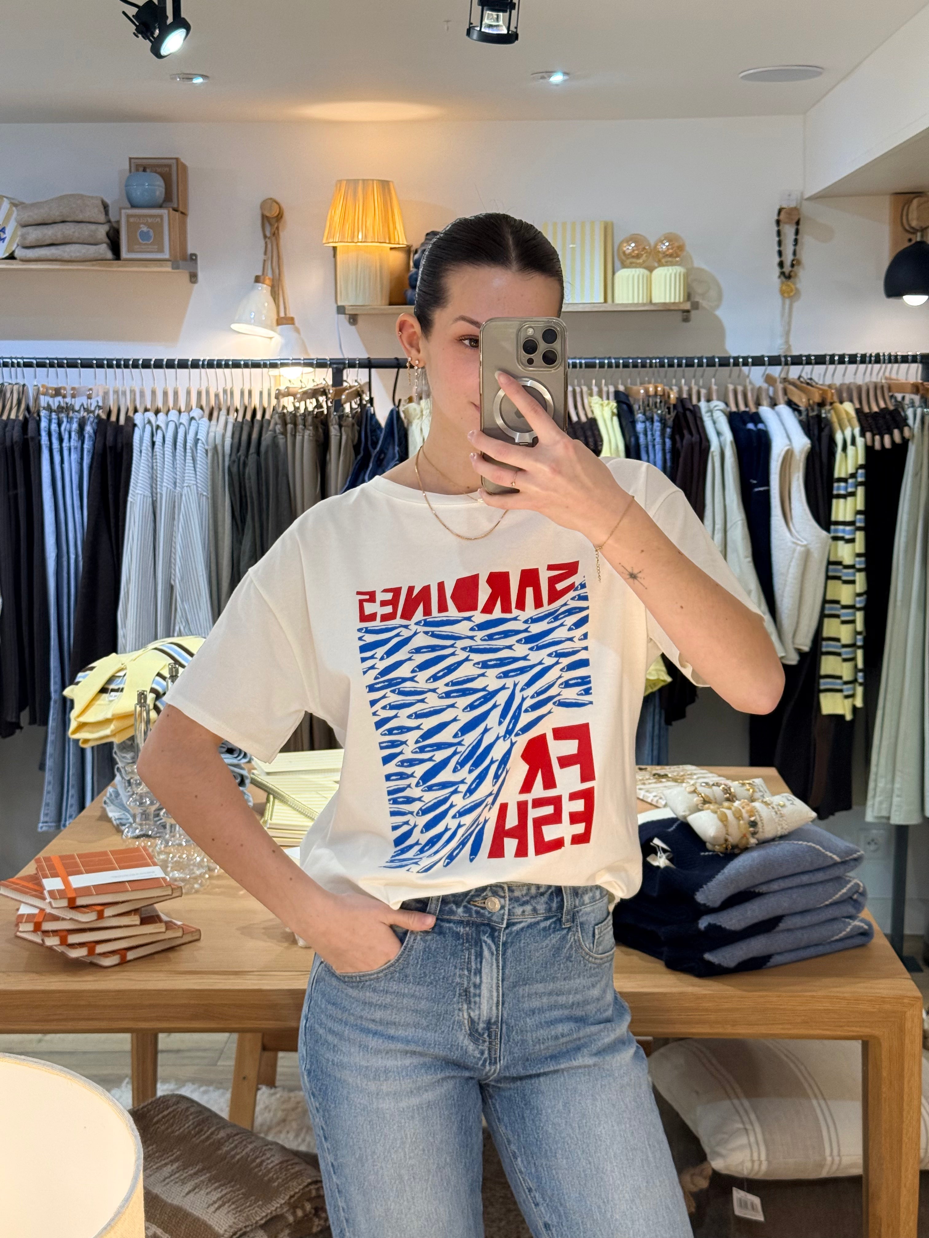 T-SHIRT BLANC D3677-6