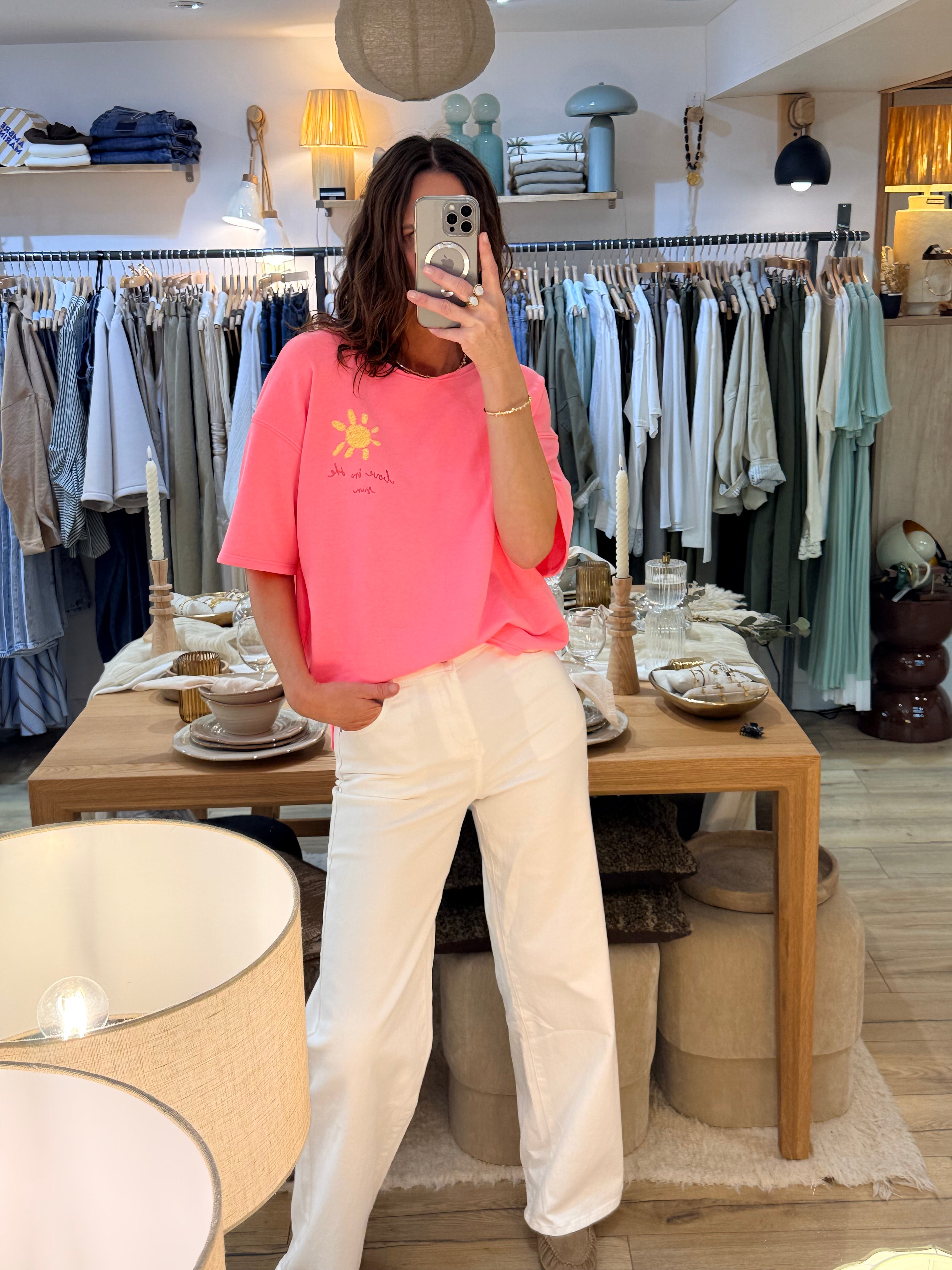 SWEAT SOLAR ROSE FLUO