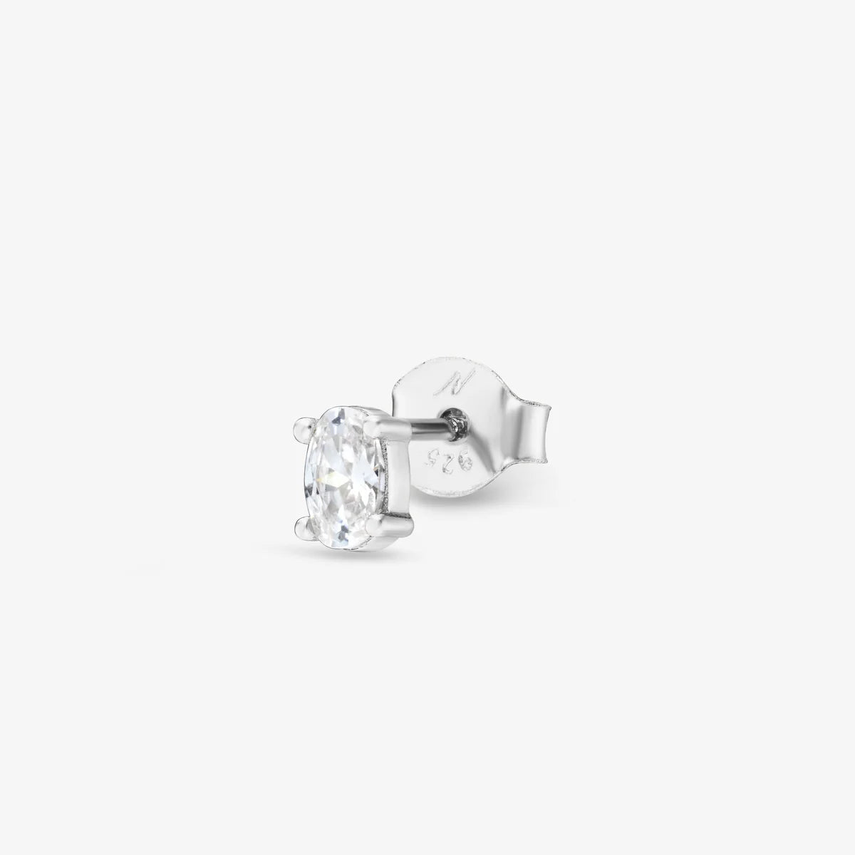 BOUCLE KHEPRI BLANCHE ARGENT