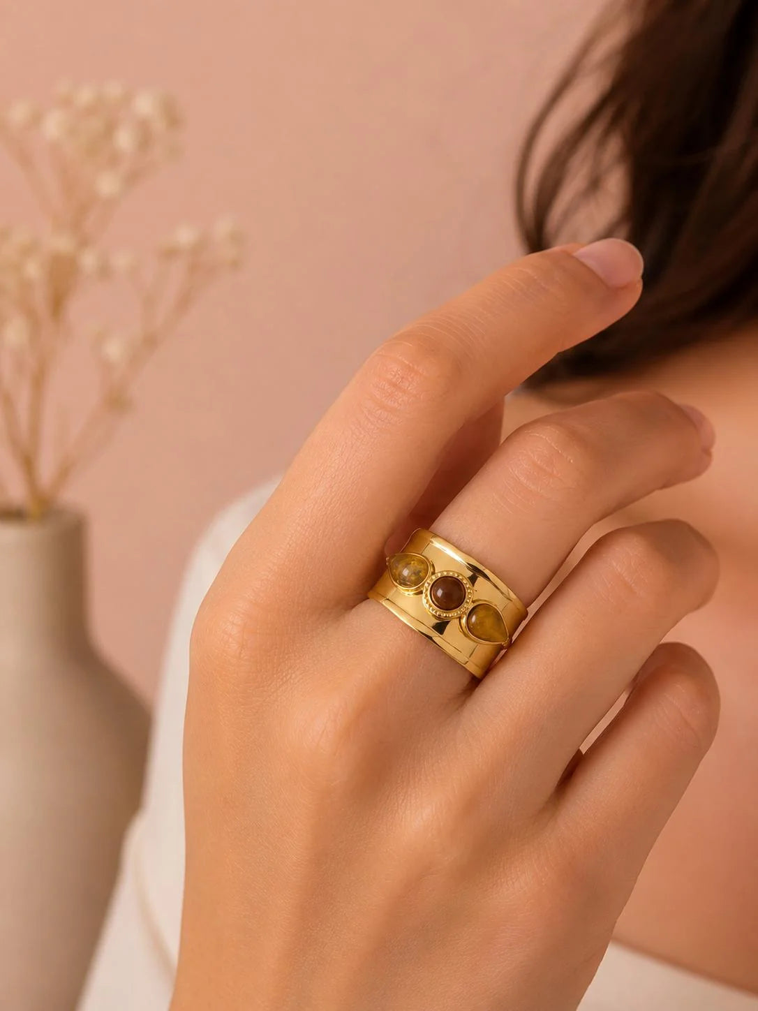 BAGUE PIERRE TIGRE