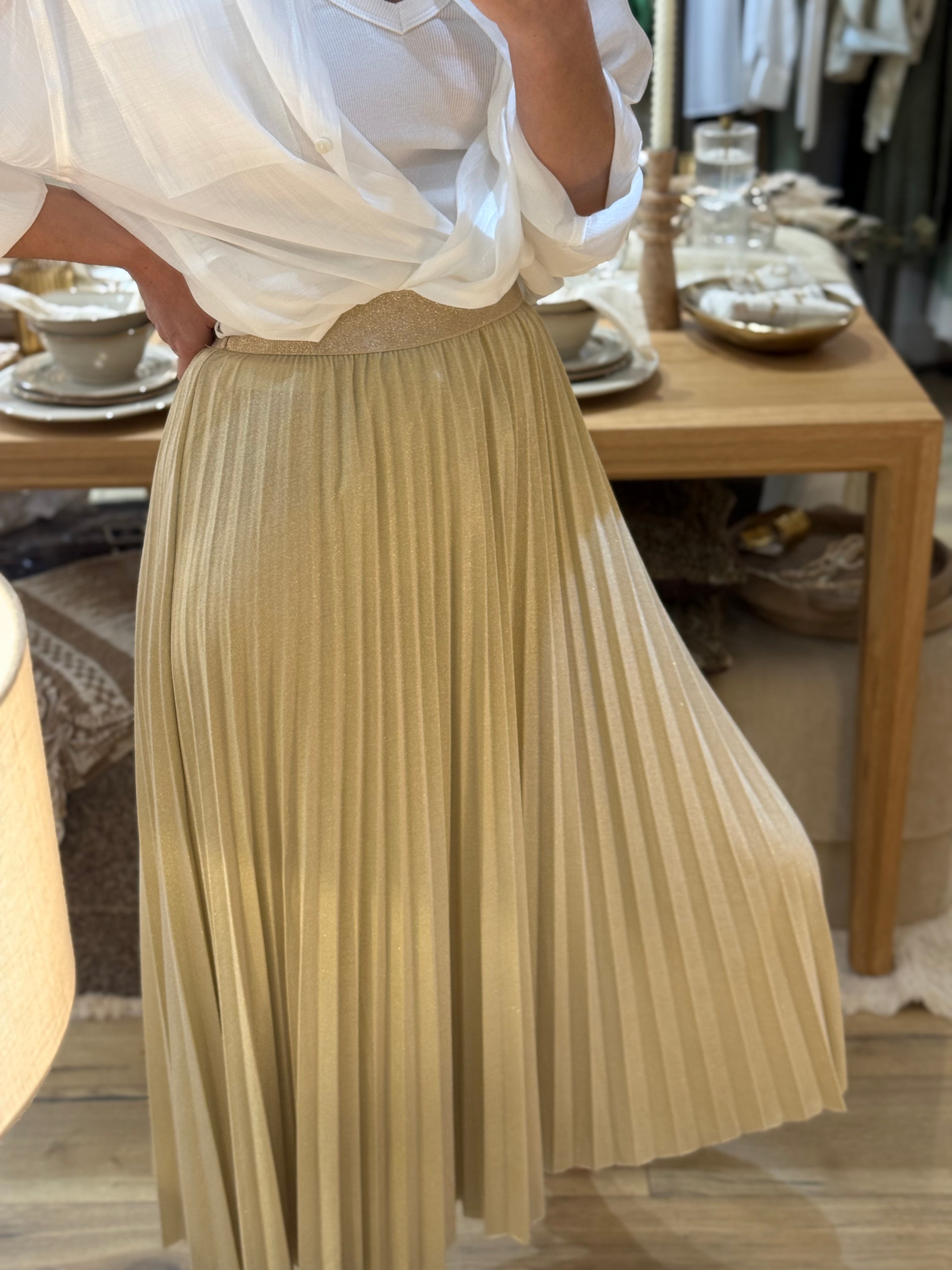 JUPE ALINE LUREX