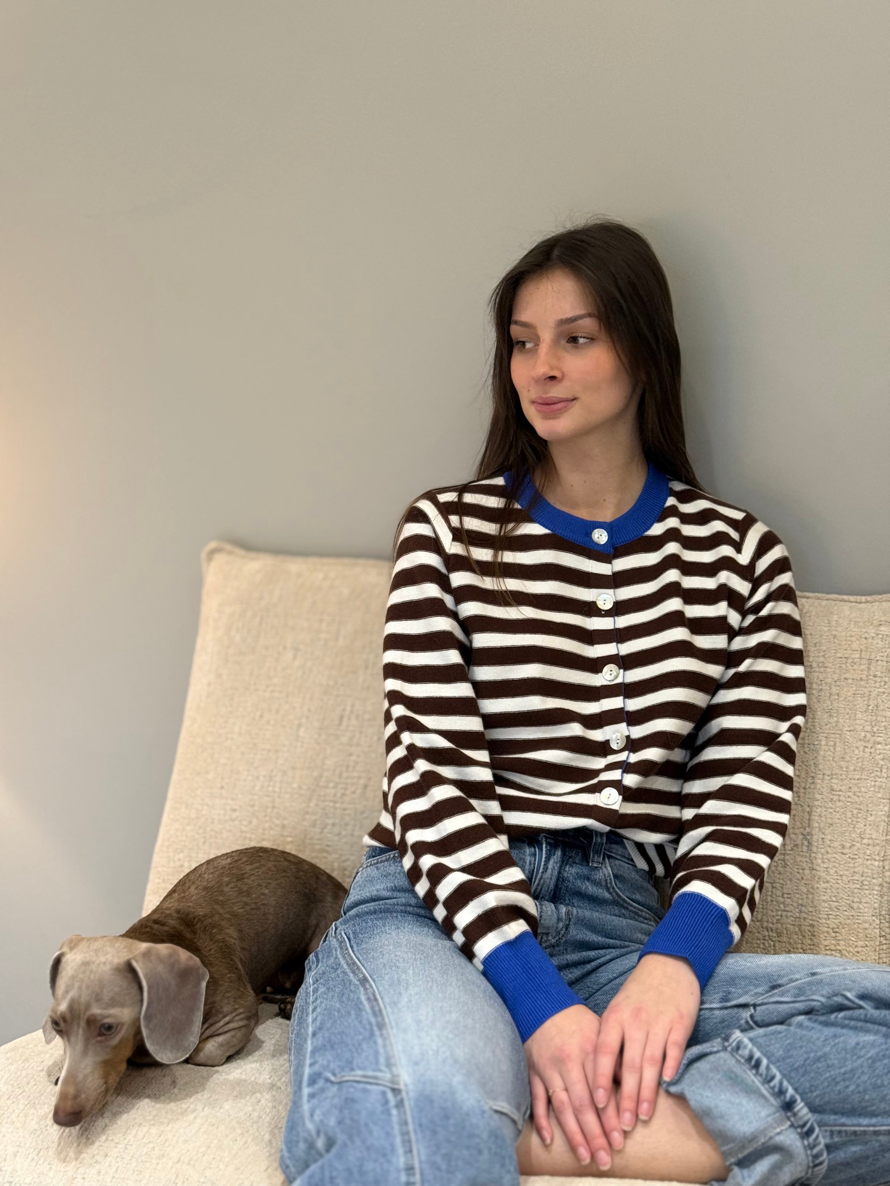 GILET RAYURES 2623-1