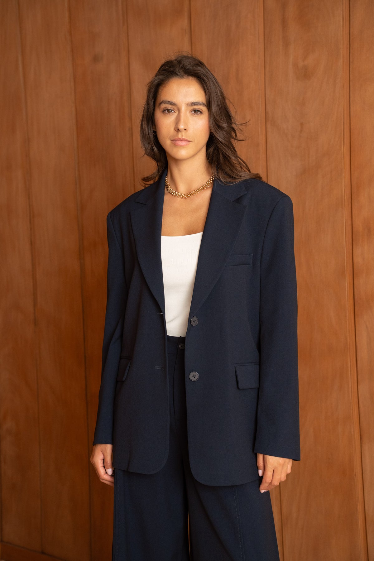 VESTE MARINE OVERSIZE V26183