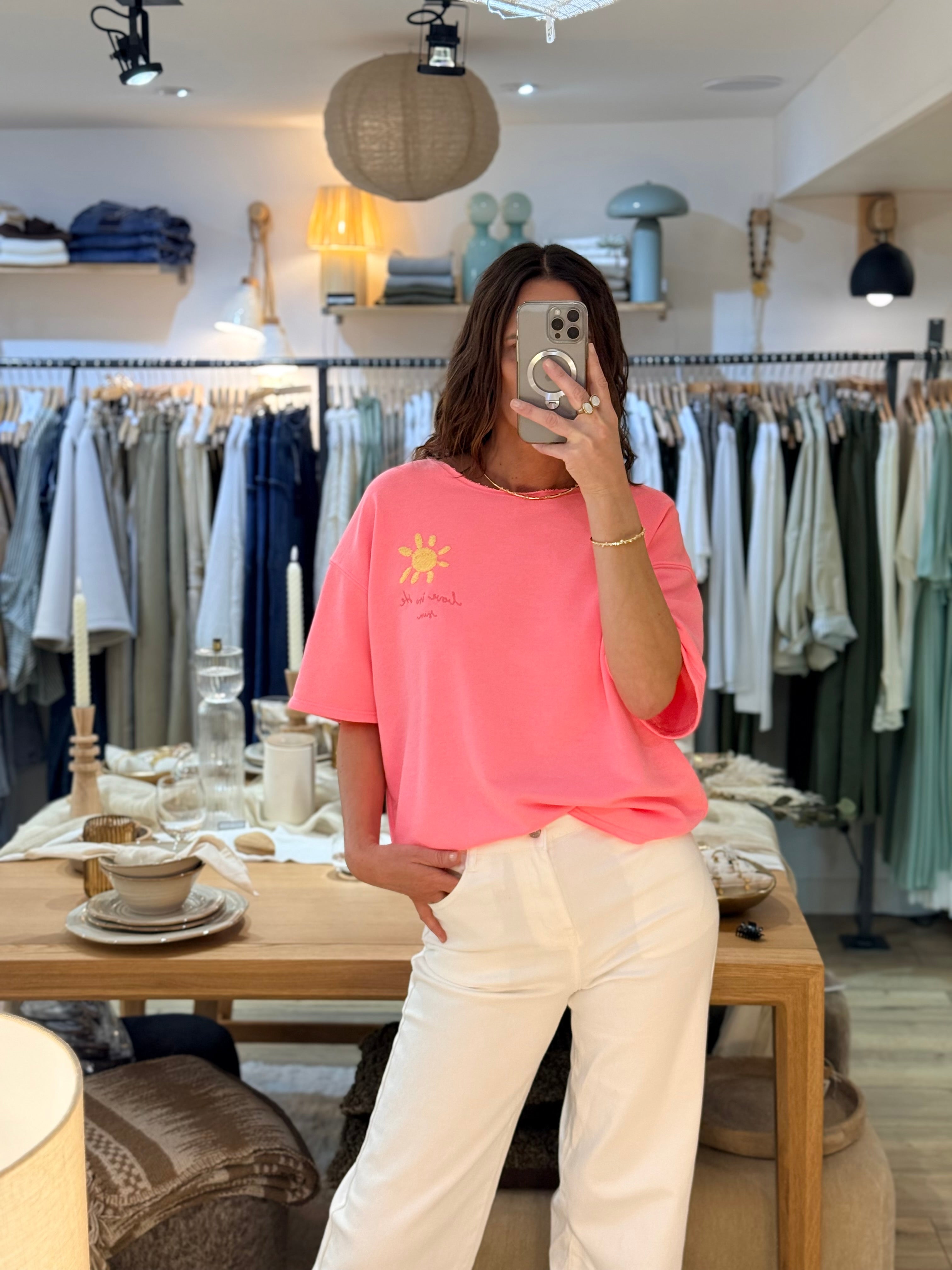 SWEAT SOLAR ROSE FLUO