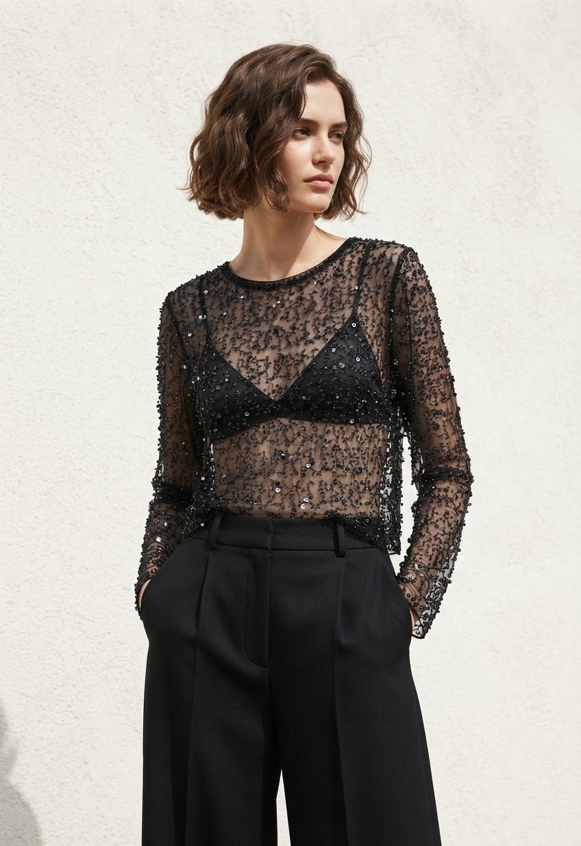 TOP PAILLETTES 1023