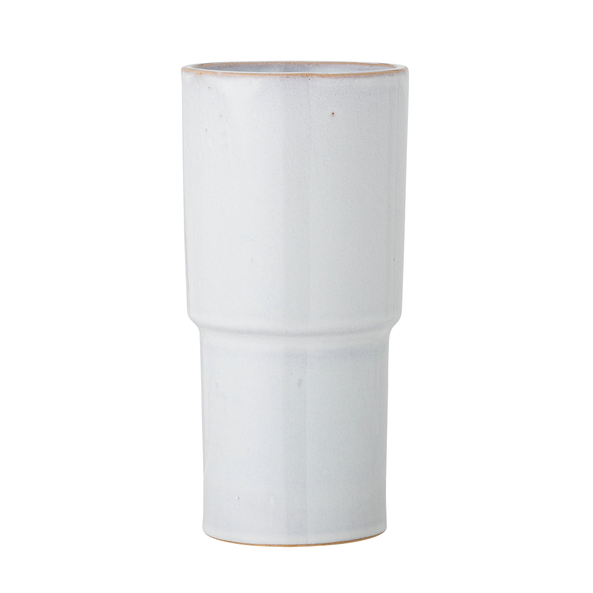 MARJI VASE, BLANC, GRES