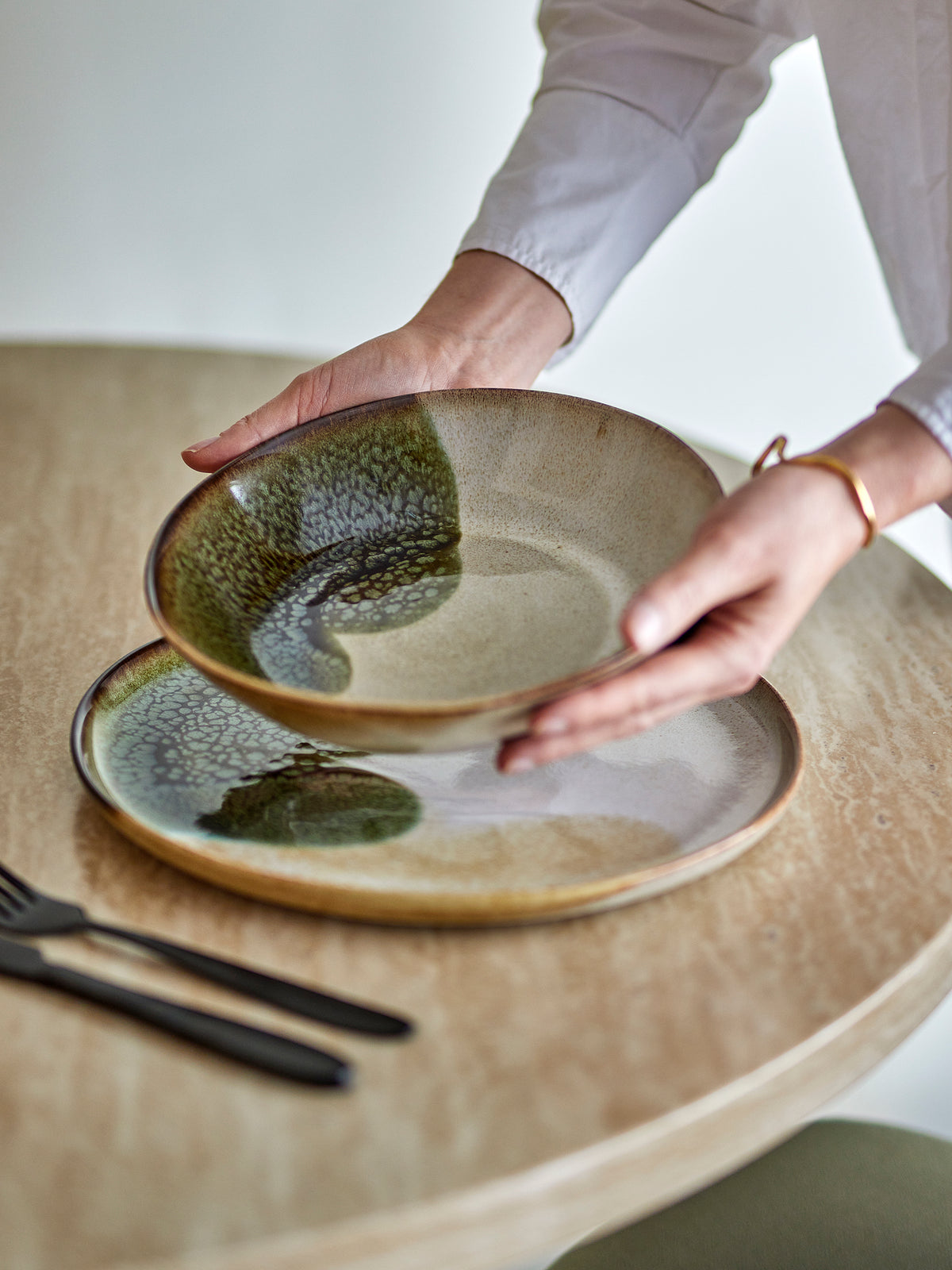 JULES PLAT CREUX GRES VERT