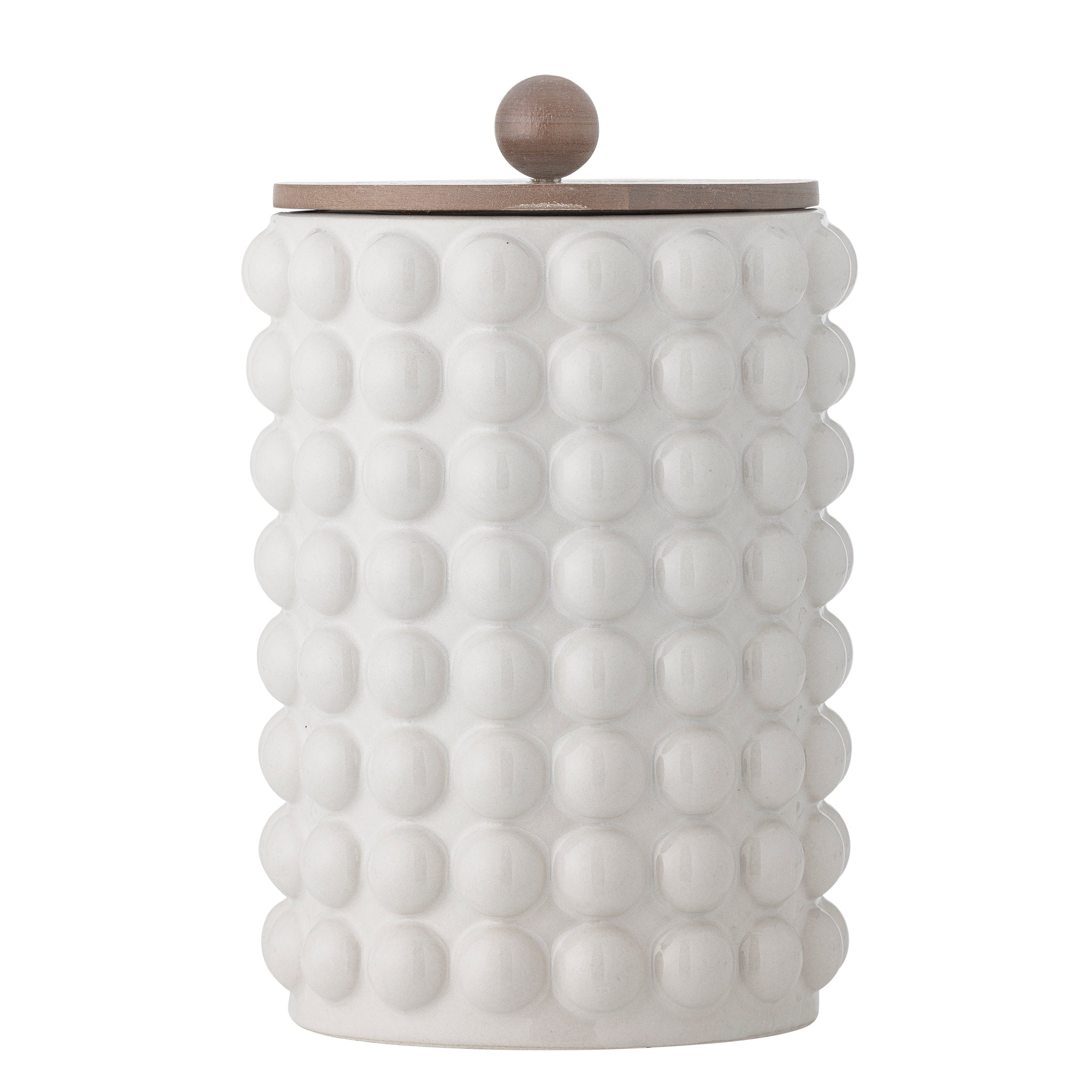 MADGE CRUCHE AVEC COUVERCLE, BLANC GRES