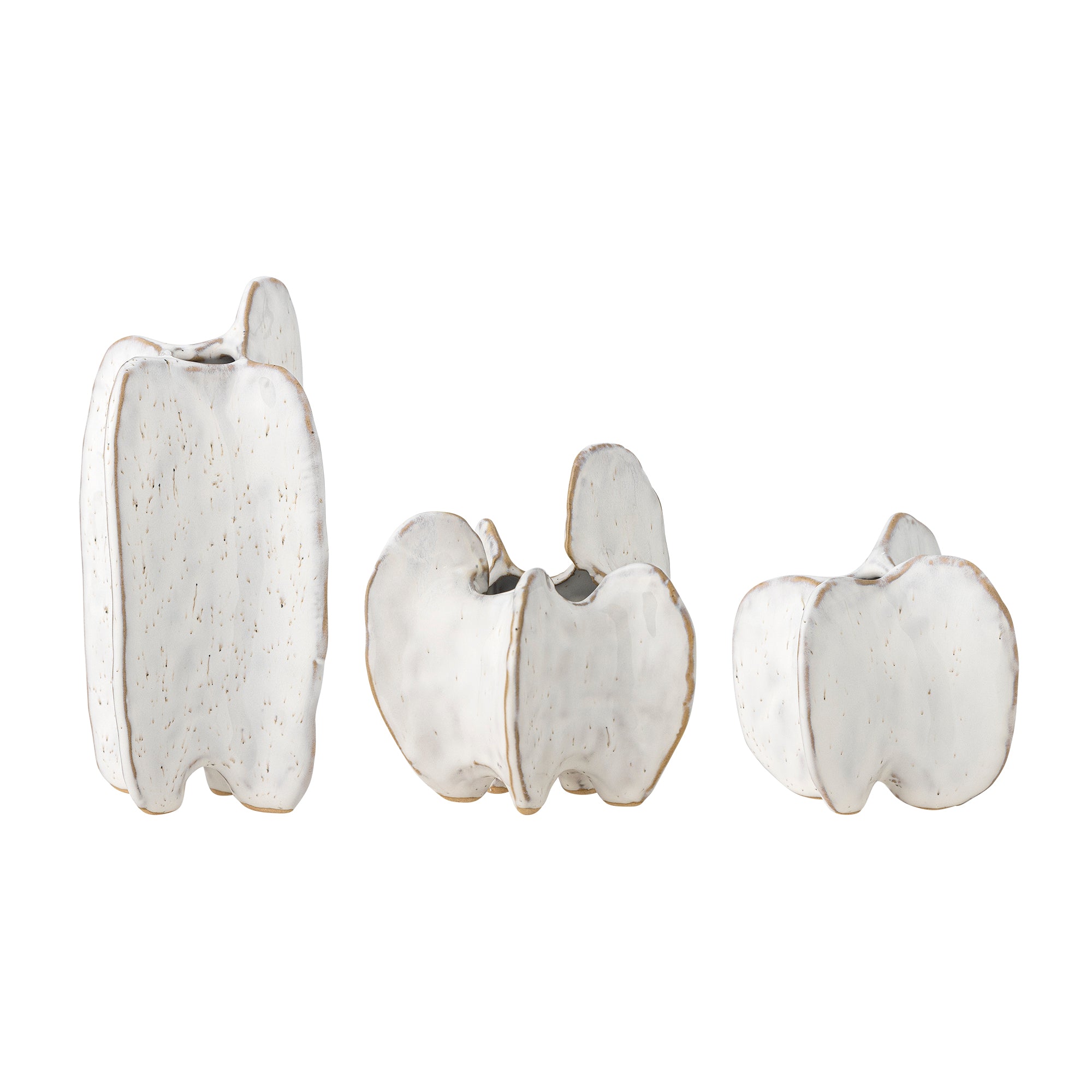 JAYCE VASE, BLANC, GRES