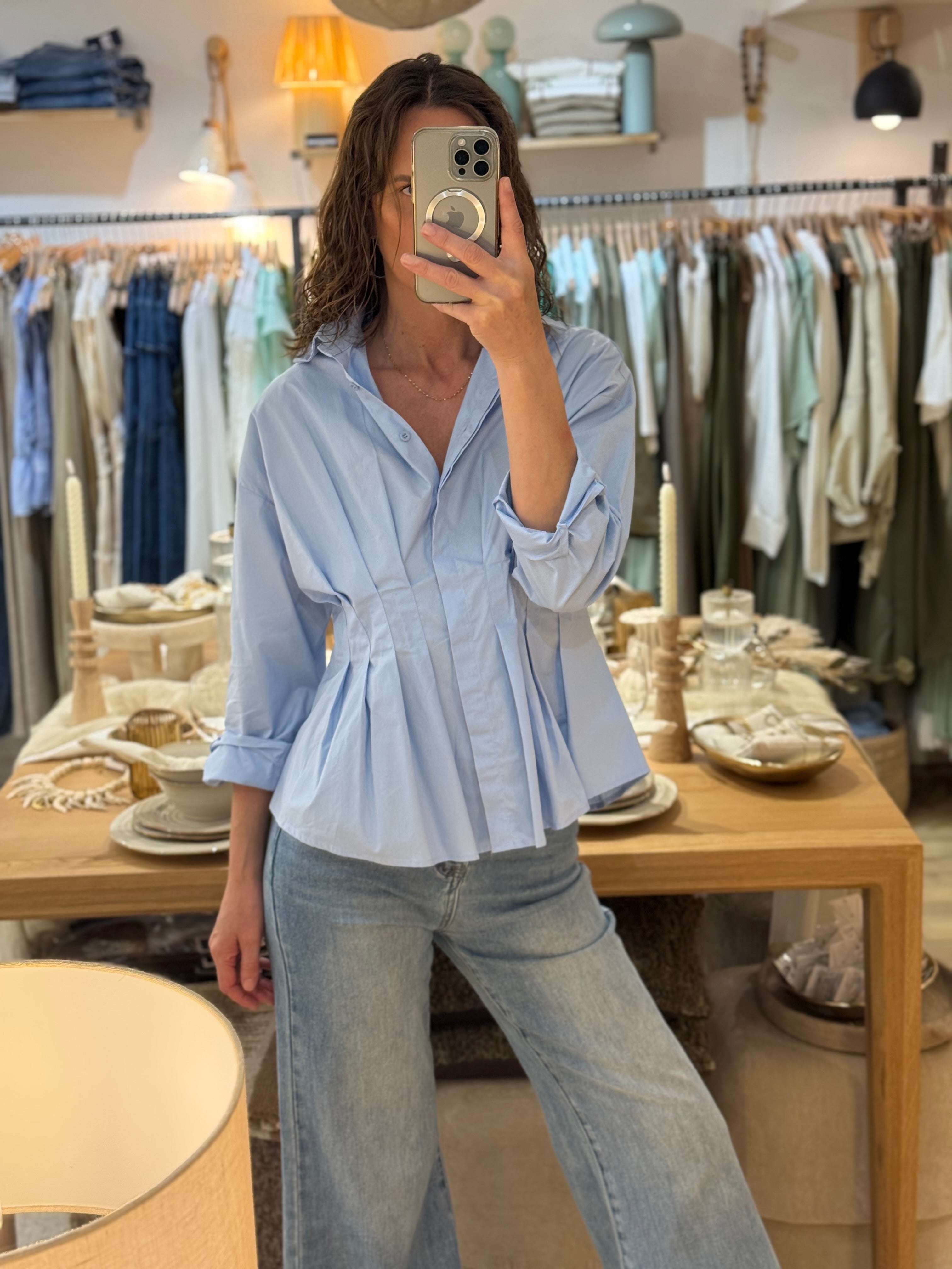 CHEMISE BLUE H4542
