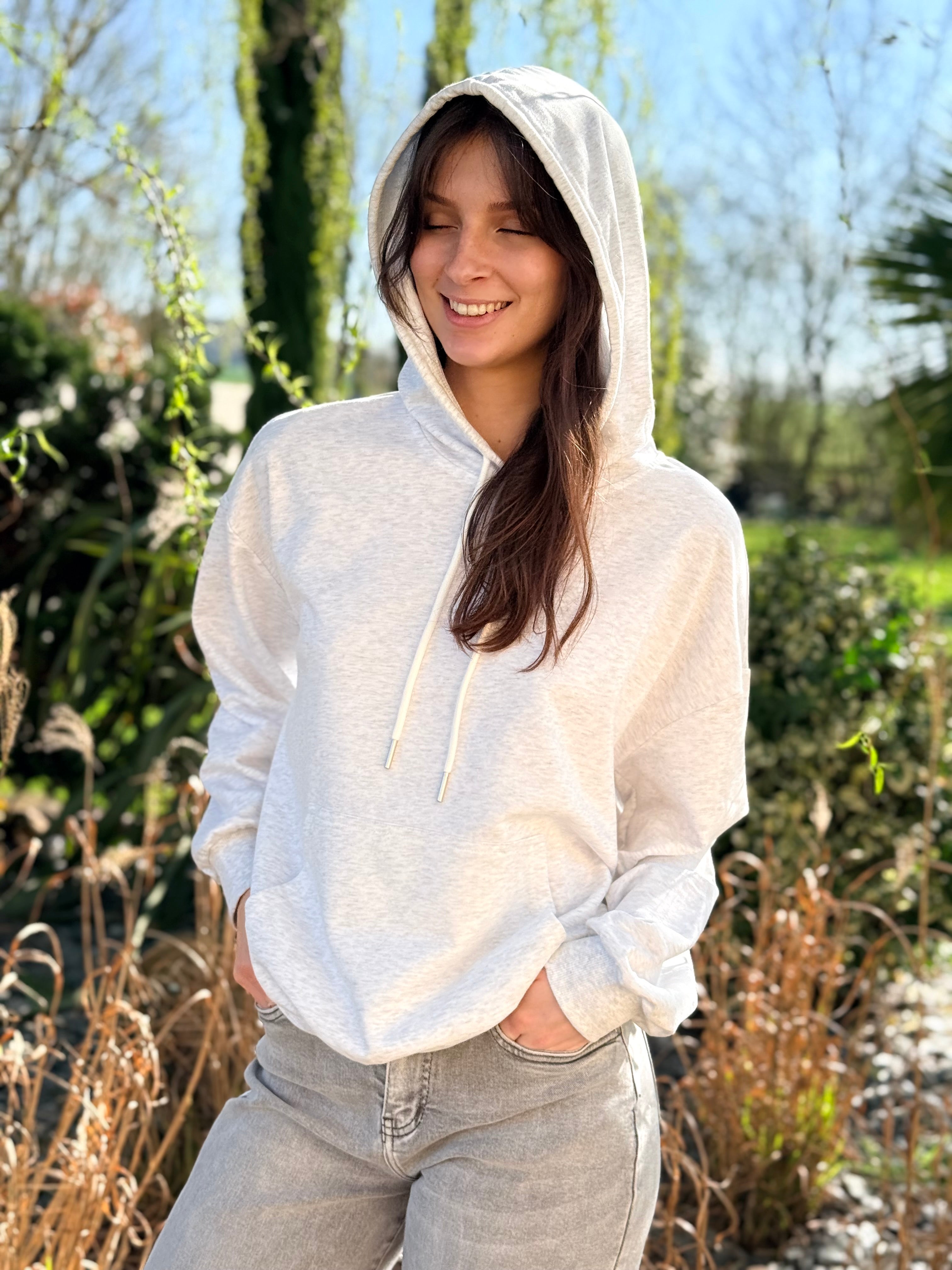 SWEAT GRIS MAELLE