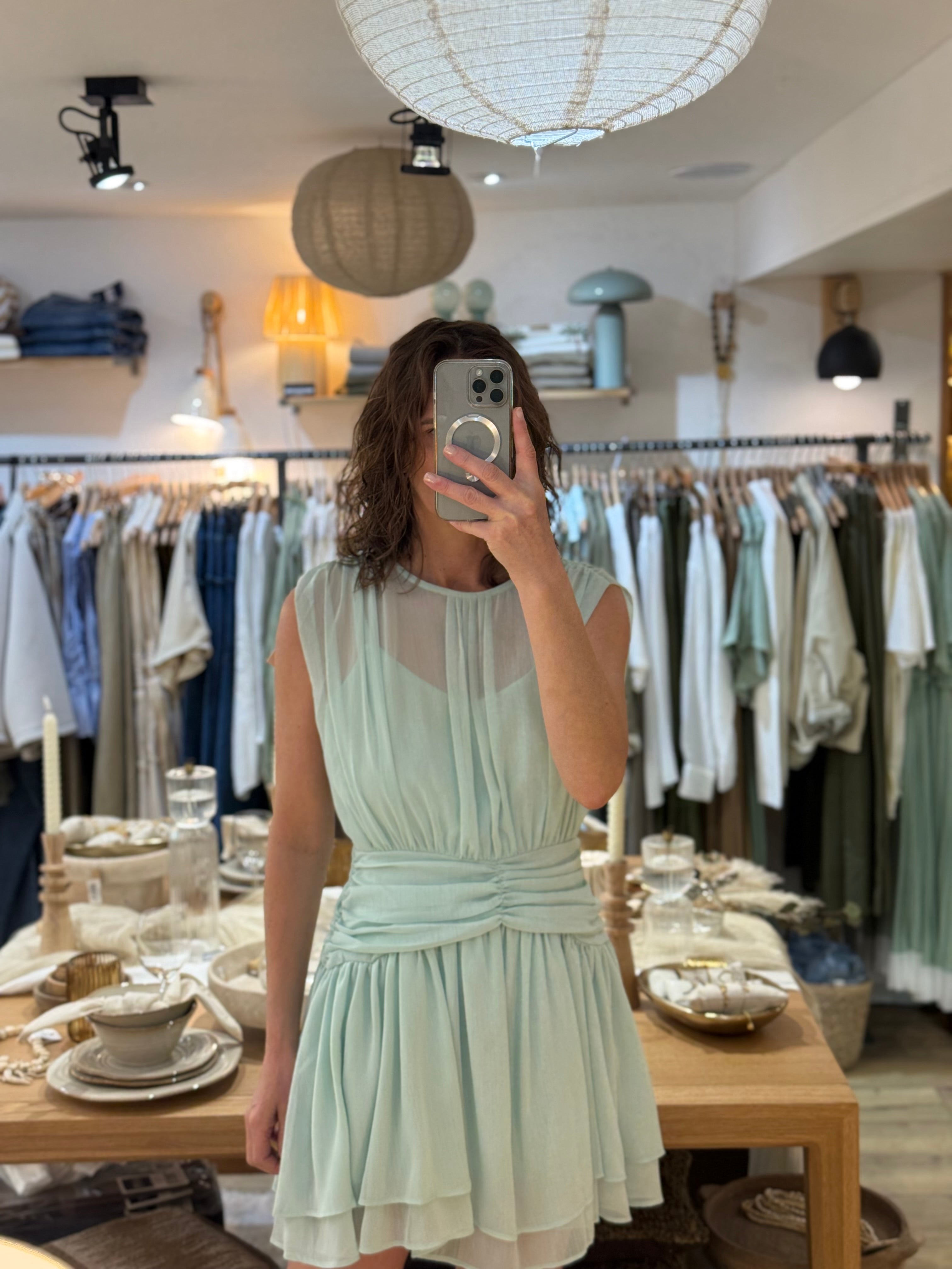 ROBE MELYSSE VERT D'EAU