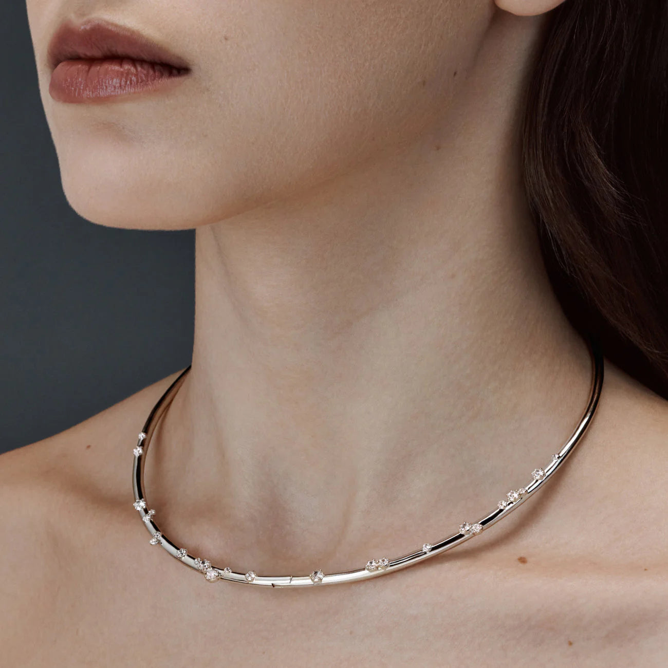 COLLIER POLAIRE ARGENT