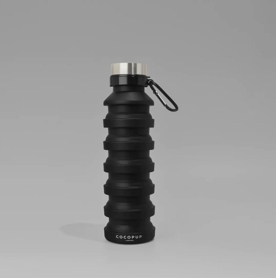 Bouteille d'eau pliable noire