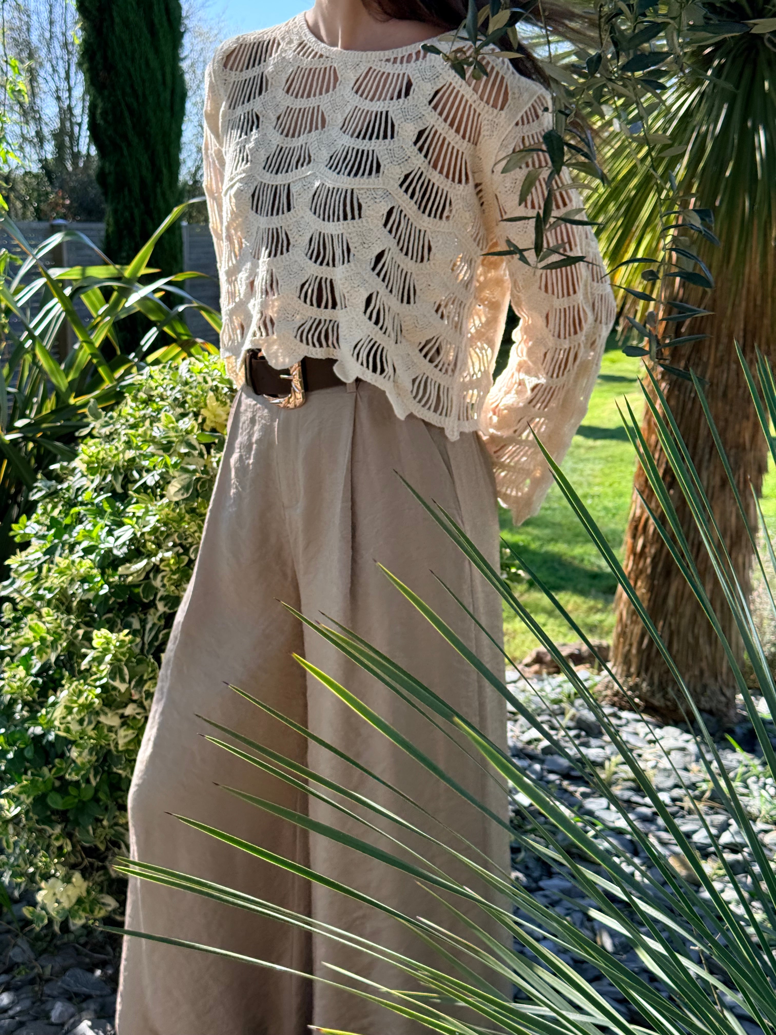 PANTALON BEIGE HS3075