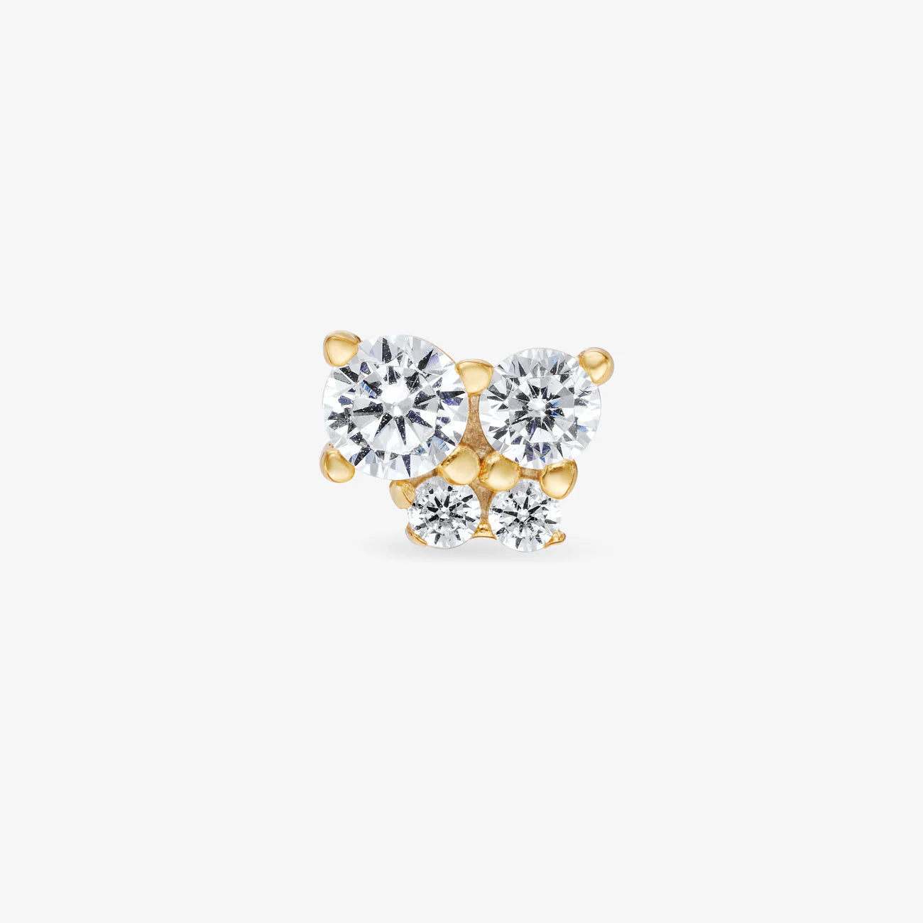 BOUCLE D’OREILLE FLOCON OR