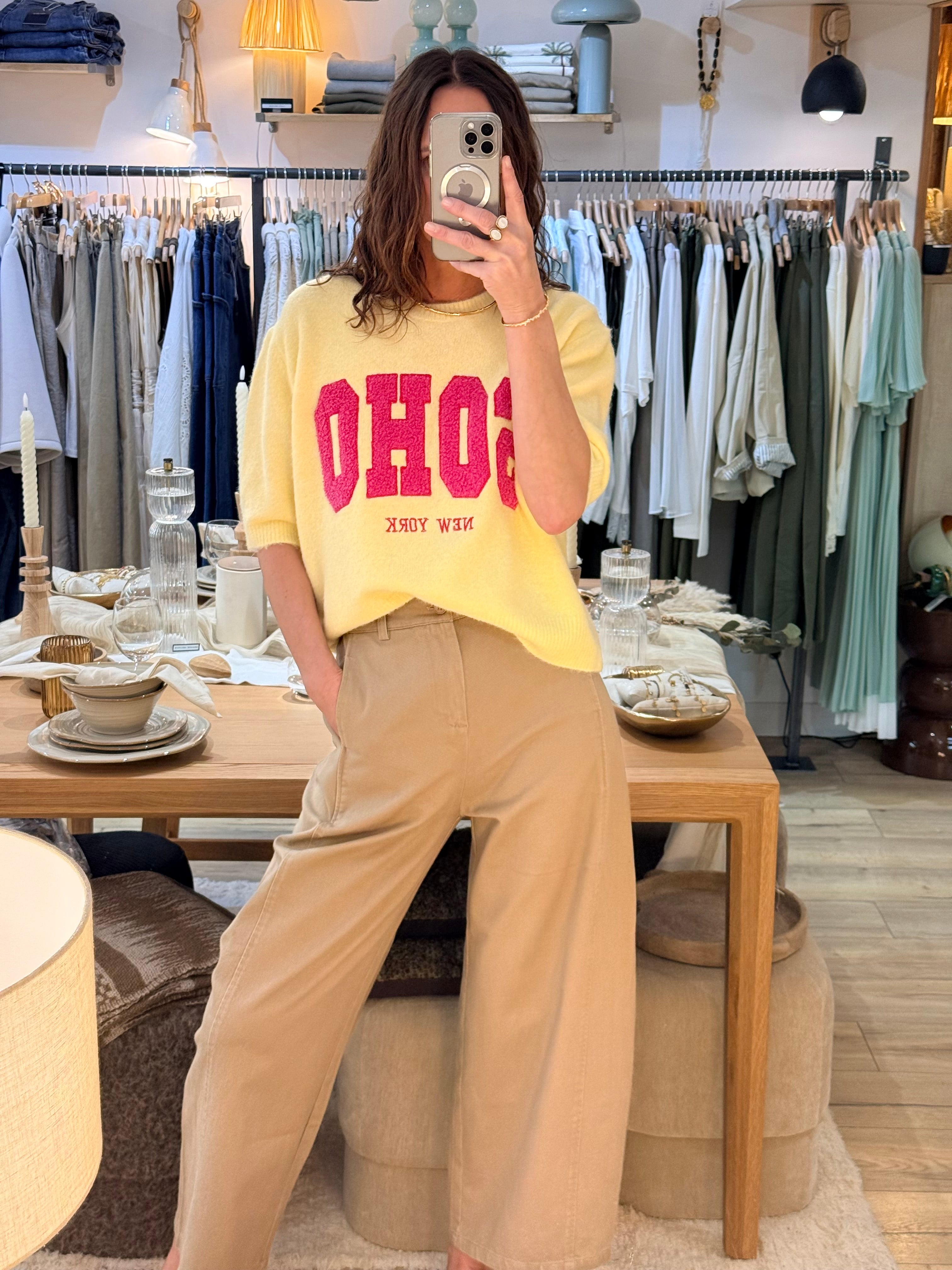 PULL JAUNE SOHO TU