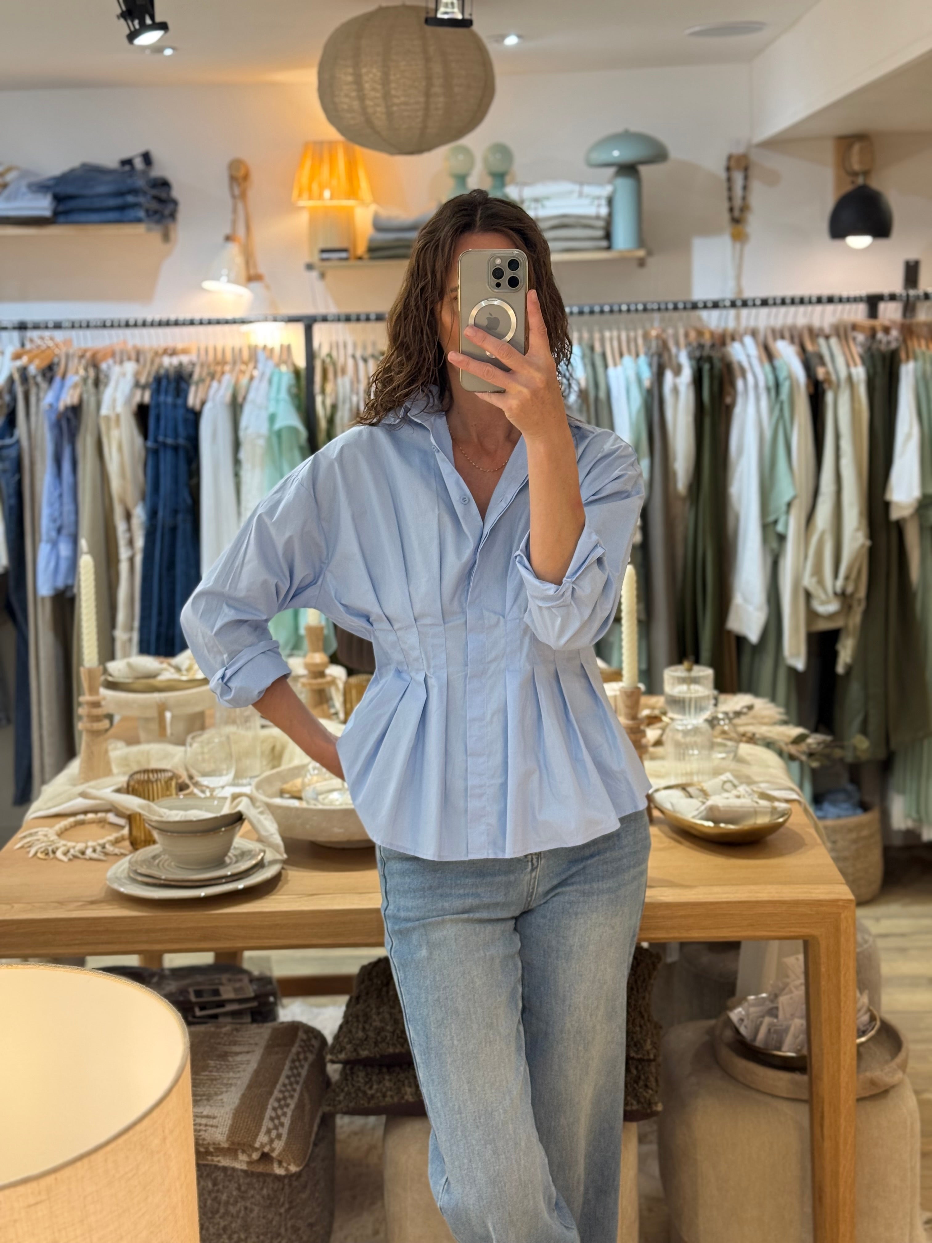CHEMISE BLUE H4542