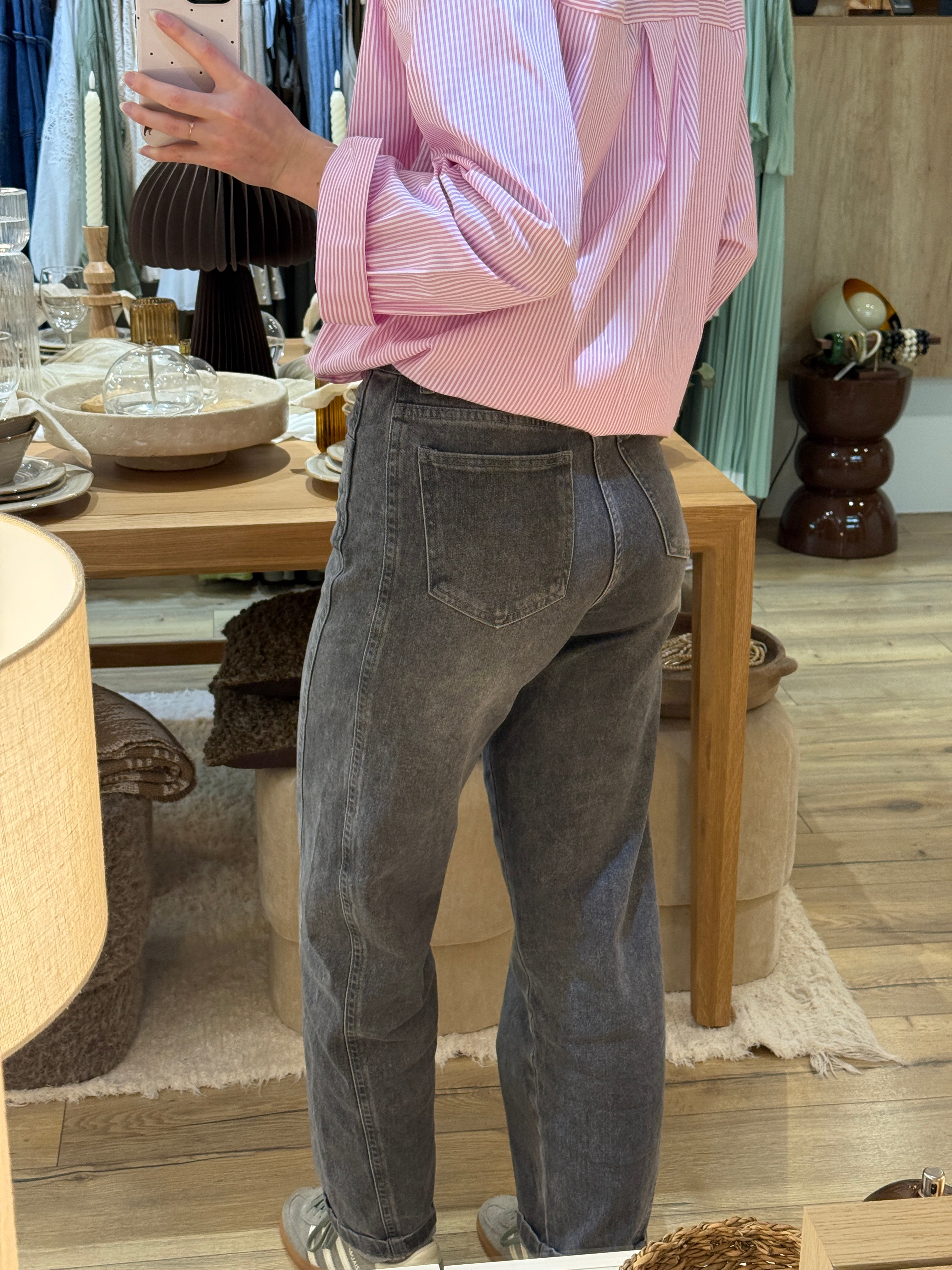 JEANS GRIS CLAIR BALLON