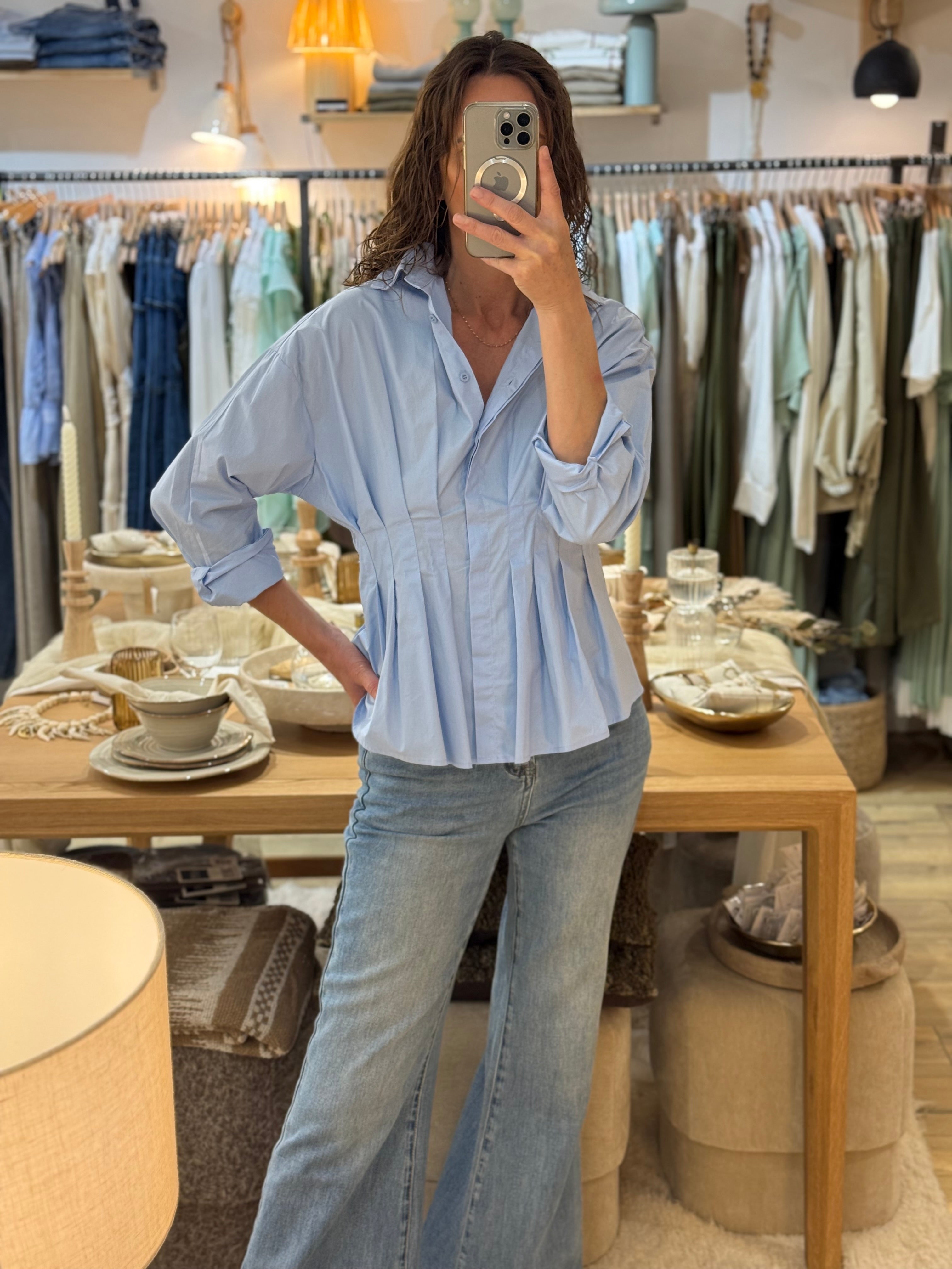 CHEMISE BLUE H4542
