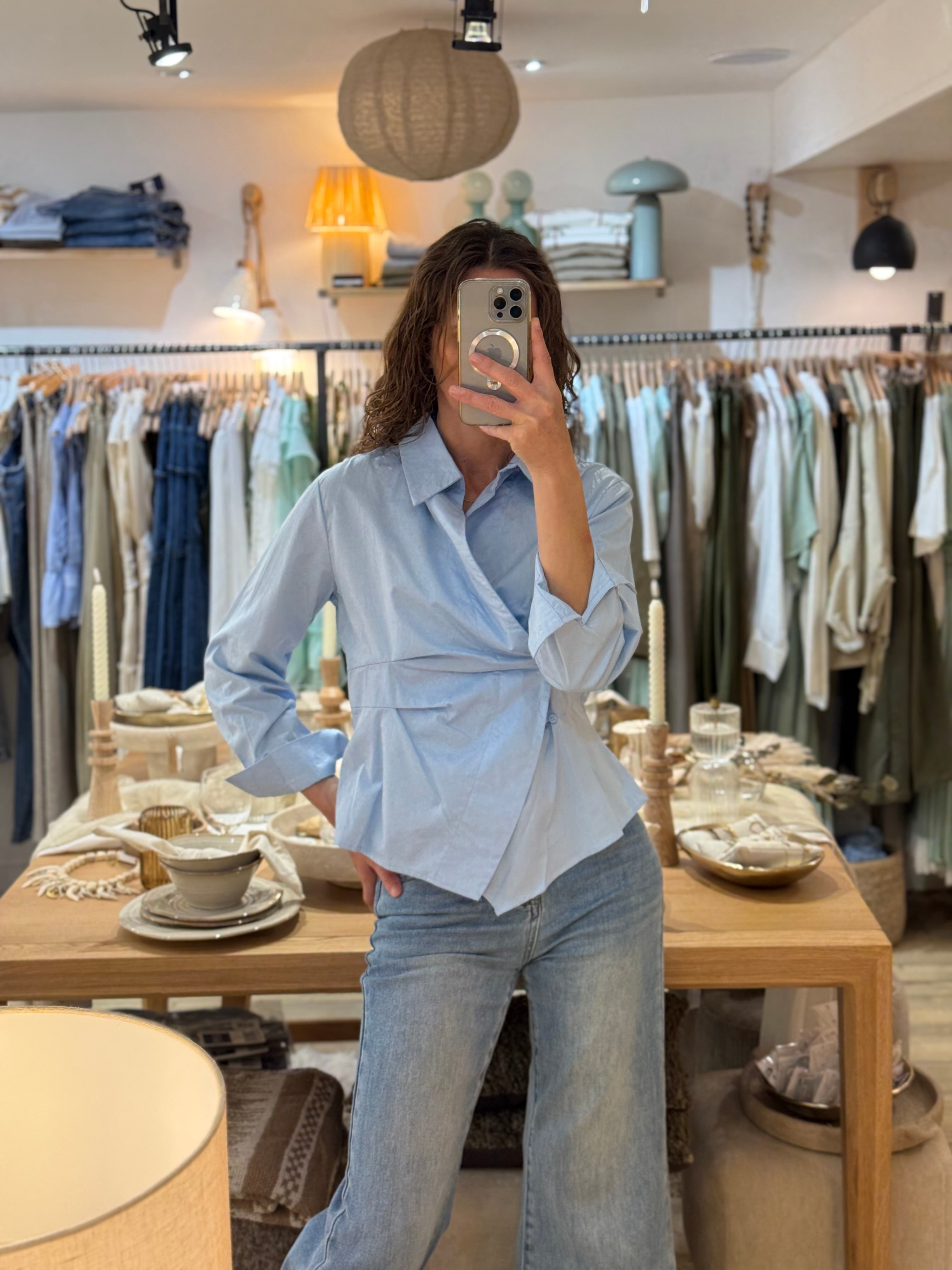 CHEMISE  BLEU 7966
