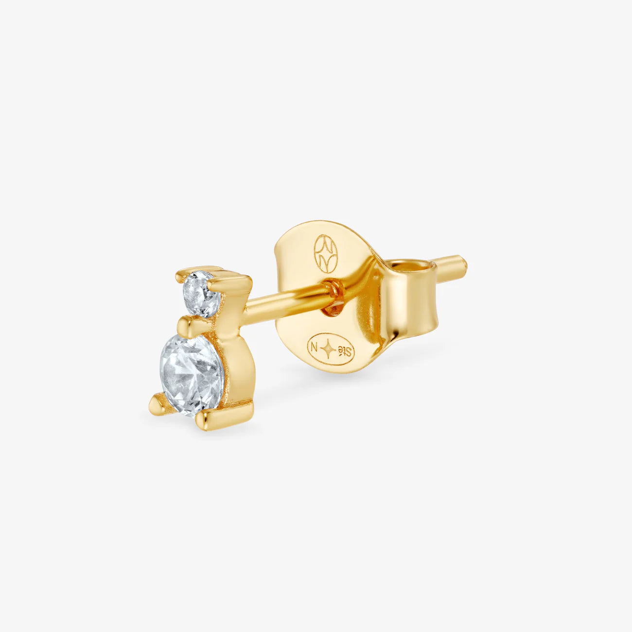 BOUCLE D’OREILLE CRISTAL OR