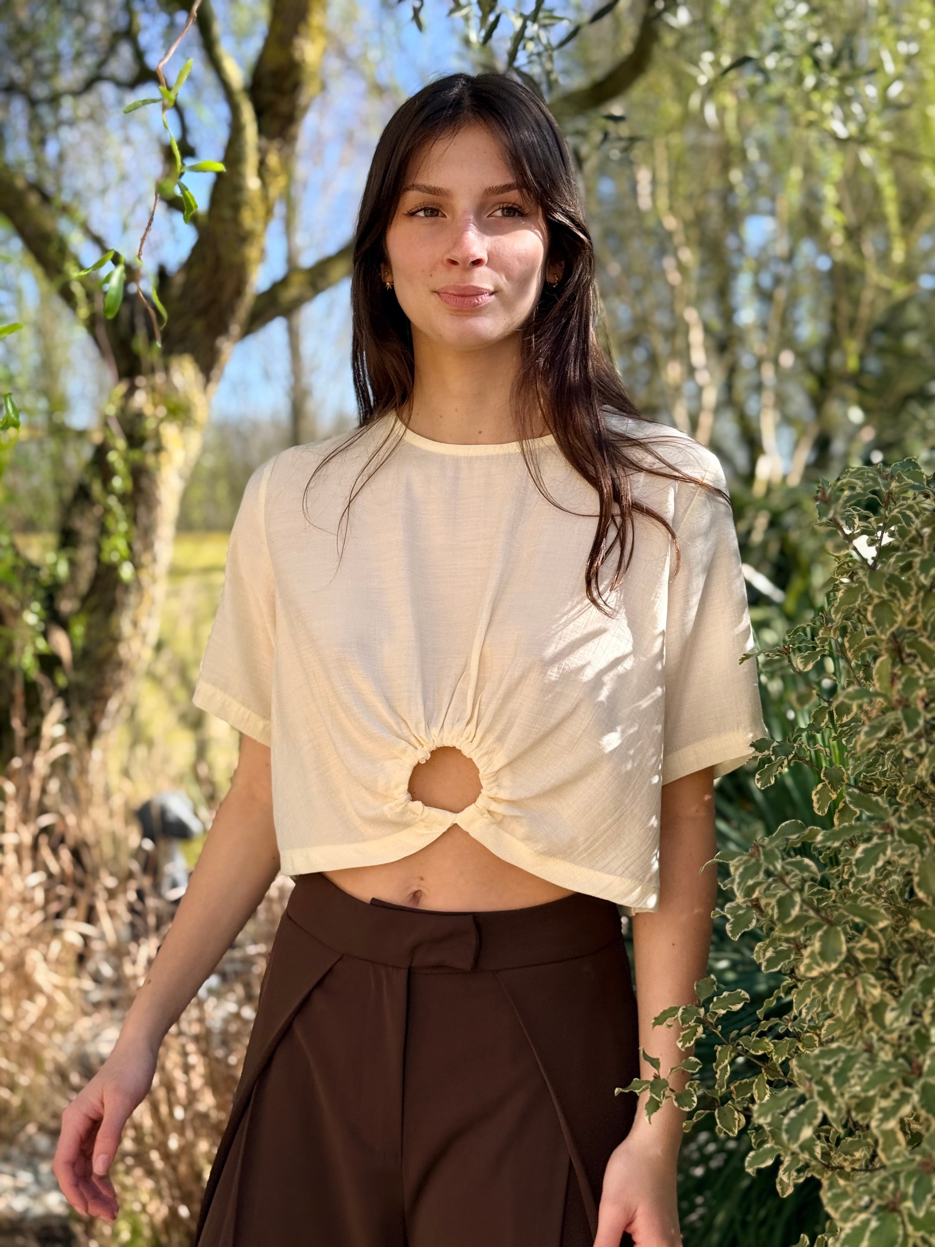 TOP JAUNE PAILLE SUNNY