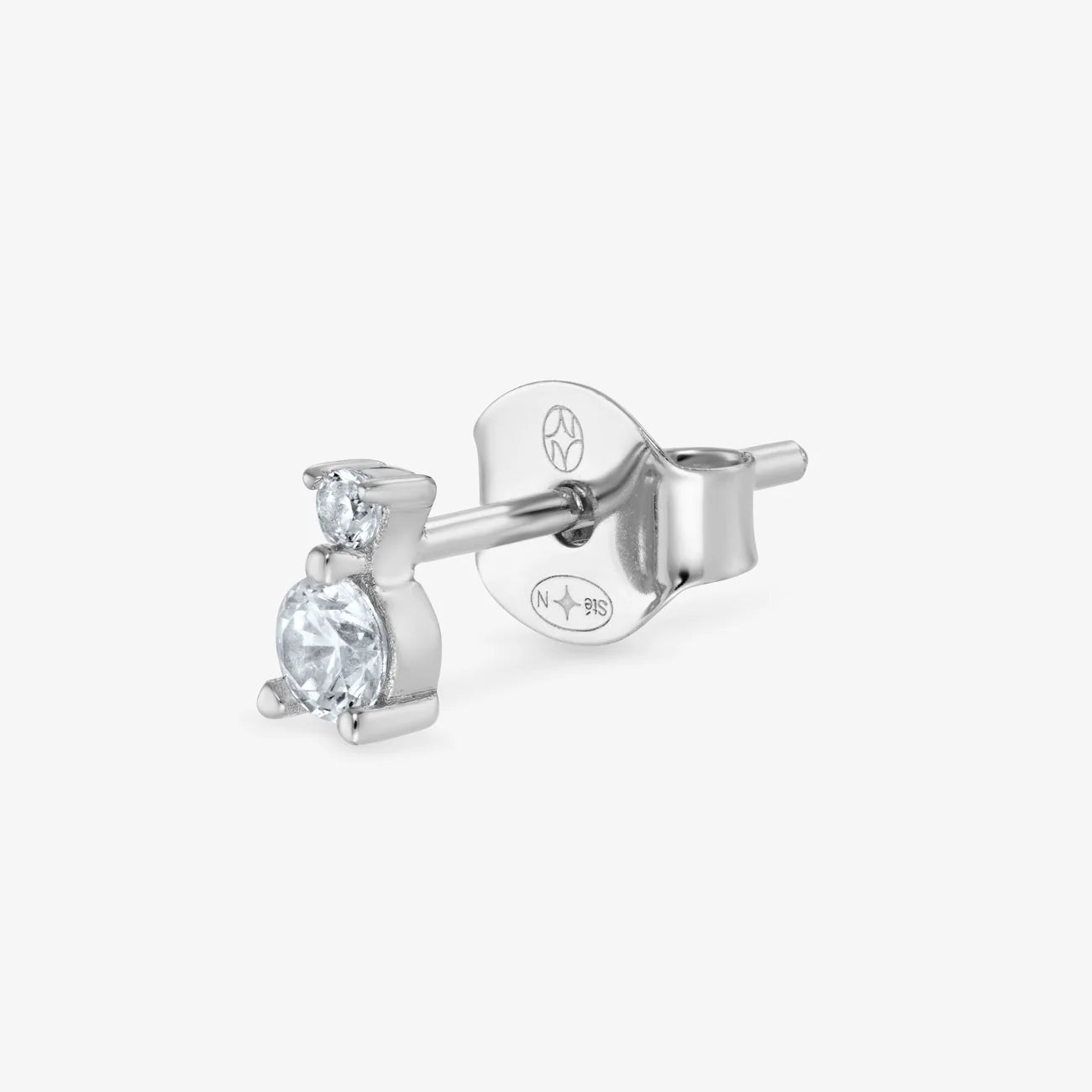 BOUCLE D’OREILLE CRISTAL ARGENT
