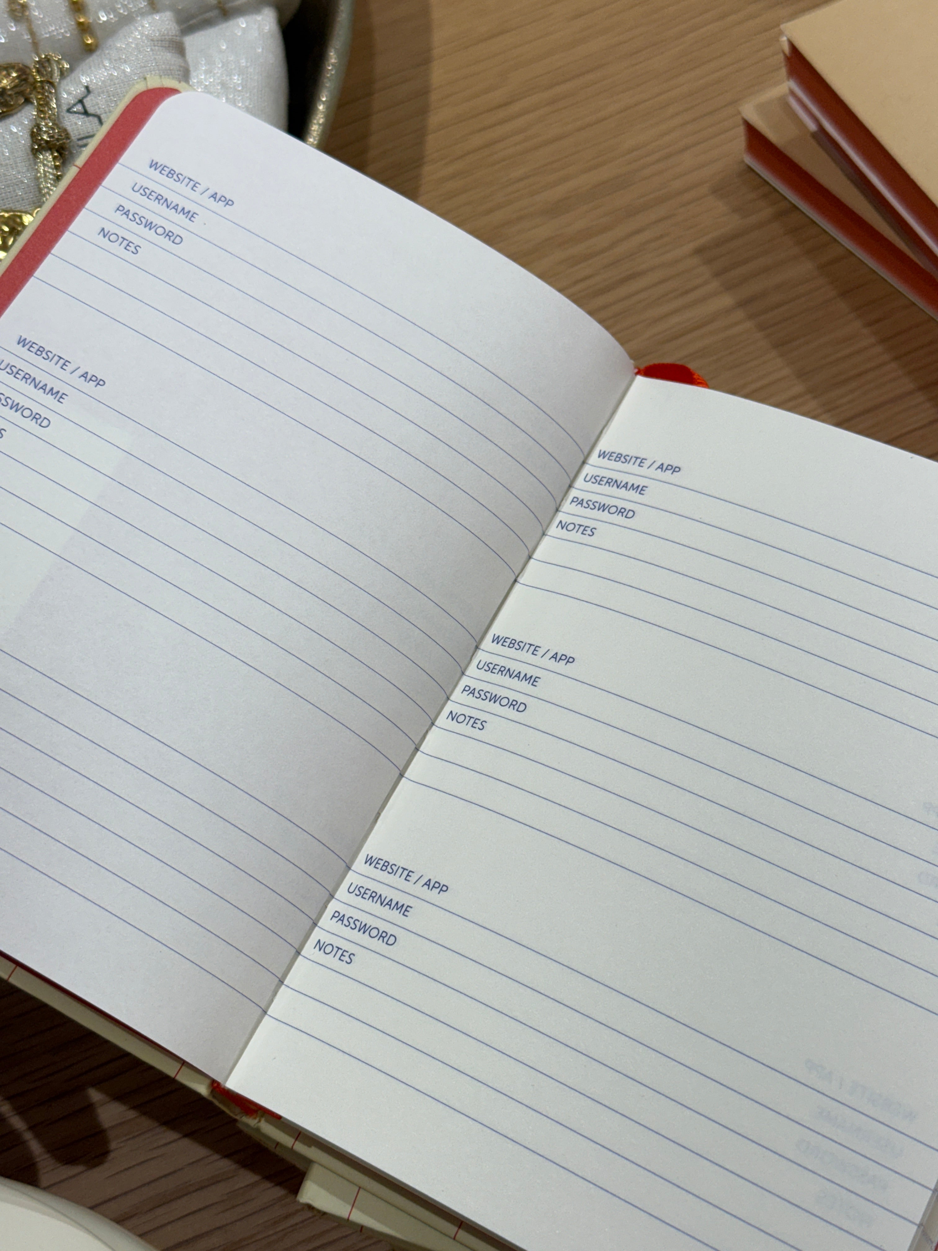 CARNET MOT DE PASSE MYJ.91125