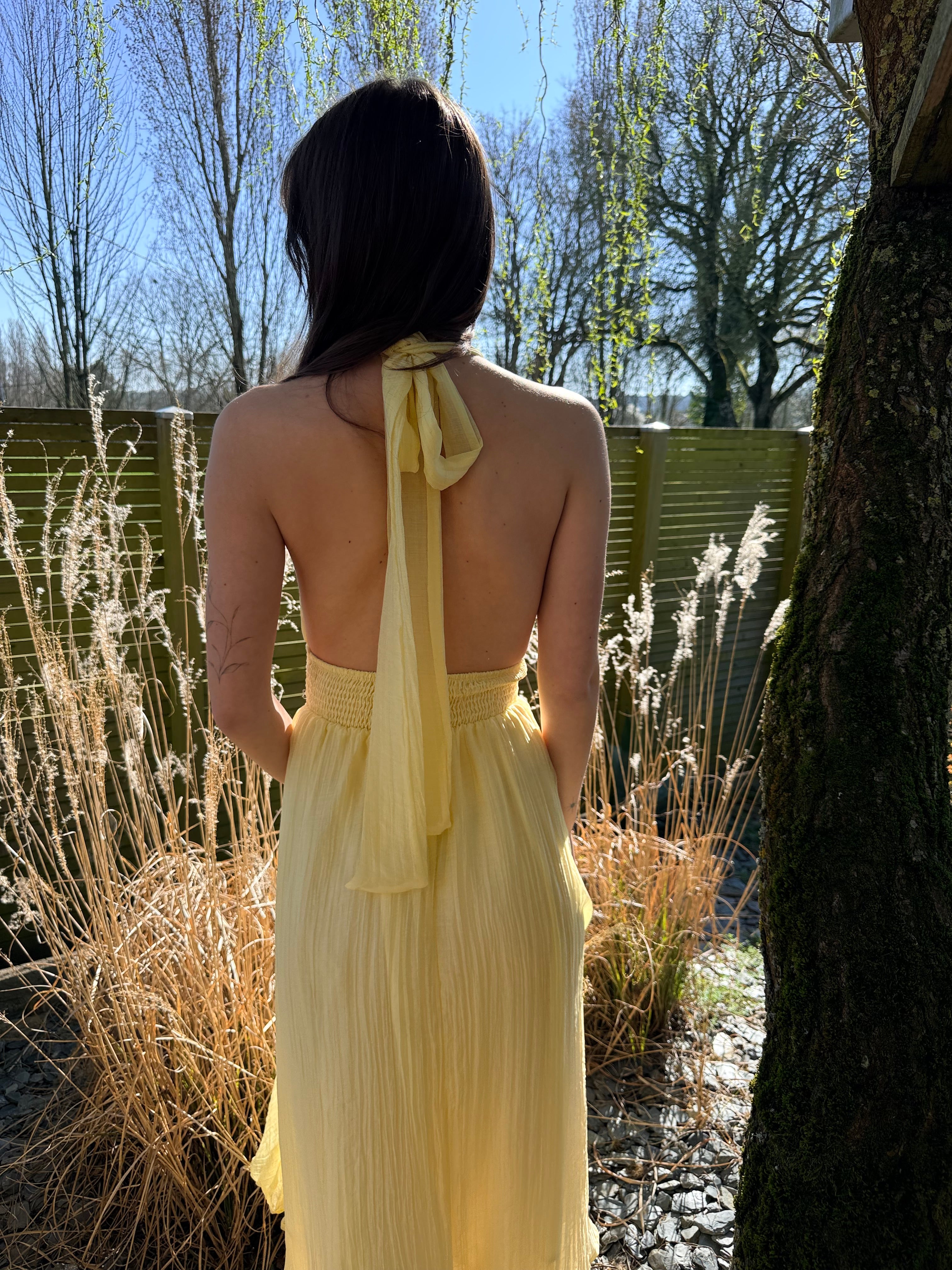 ROBE JAUNE  RH0023