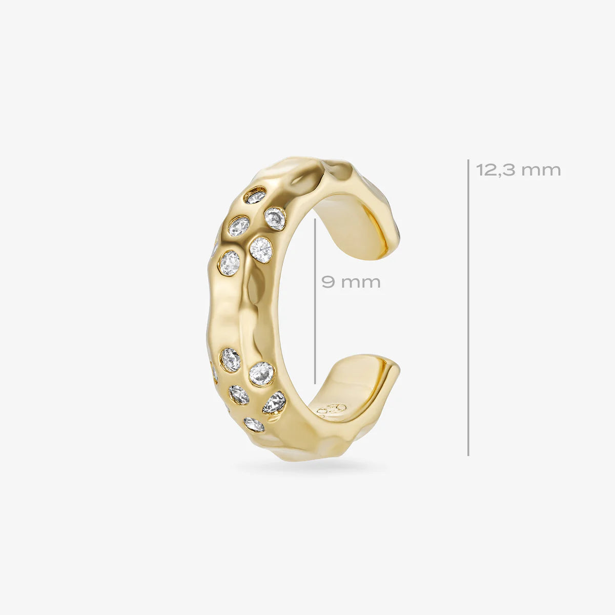 EARCUFF PANTHÈRE BLANCHE