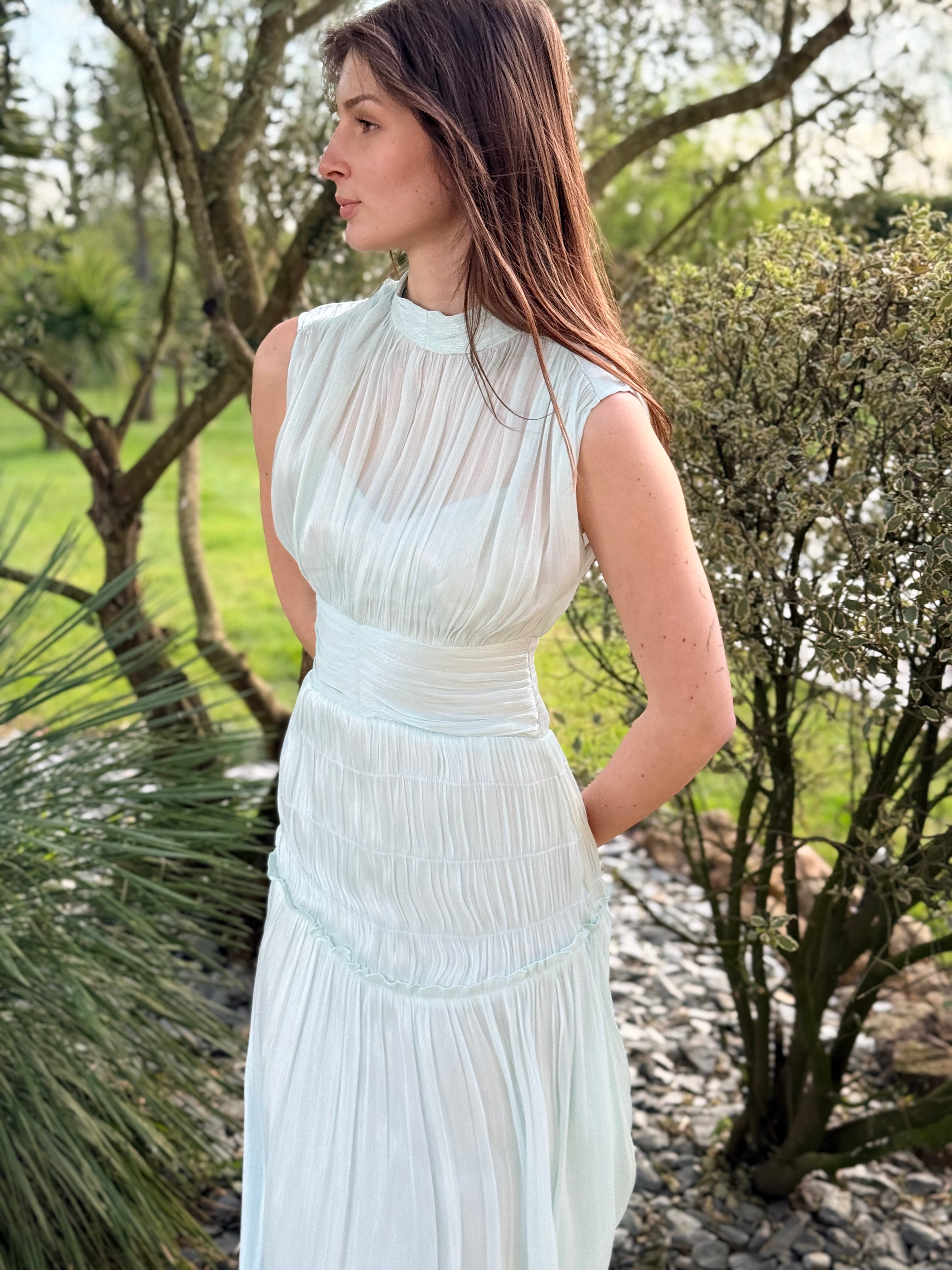 ROBE LONGUE Z0031 AQUA