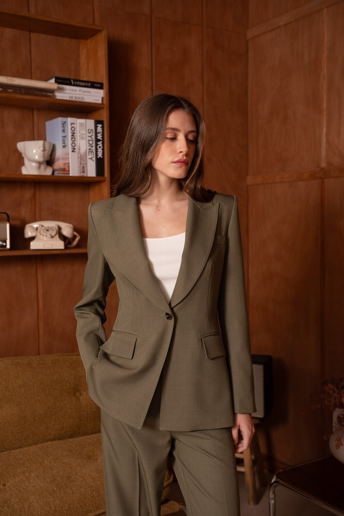 VESTE KAKI CLAIR V26052