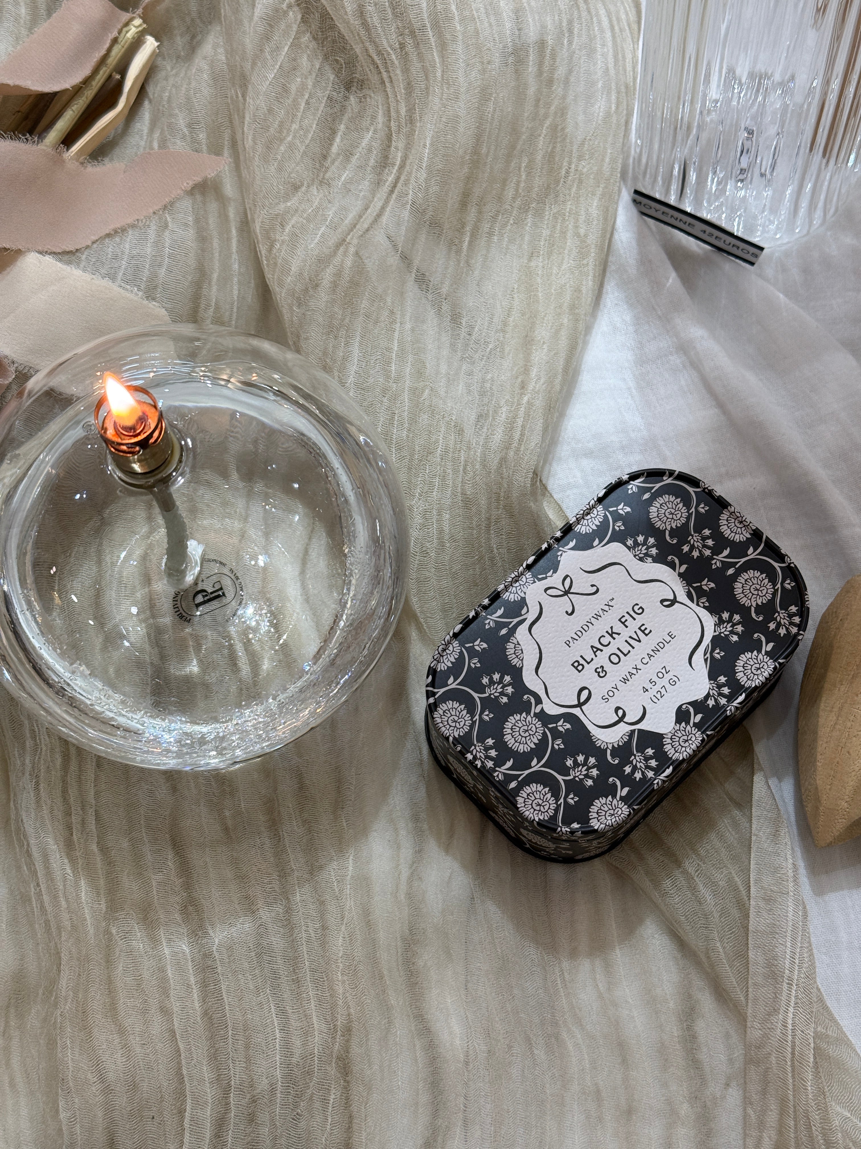 BOUGIE FIGUE NOIRE ET OLIVE CHE0401