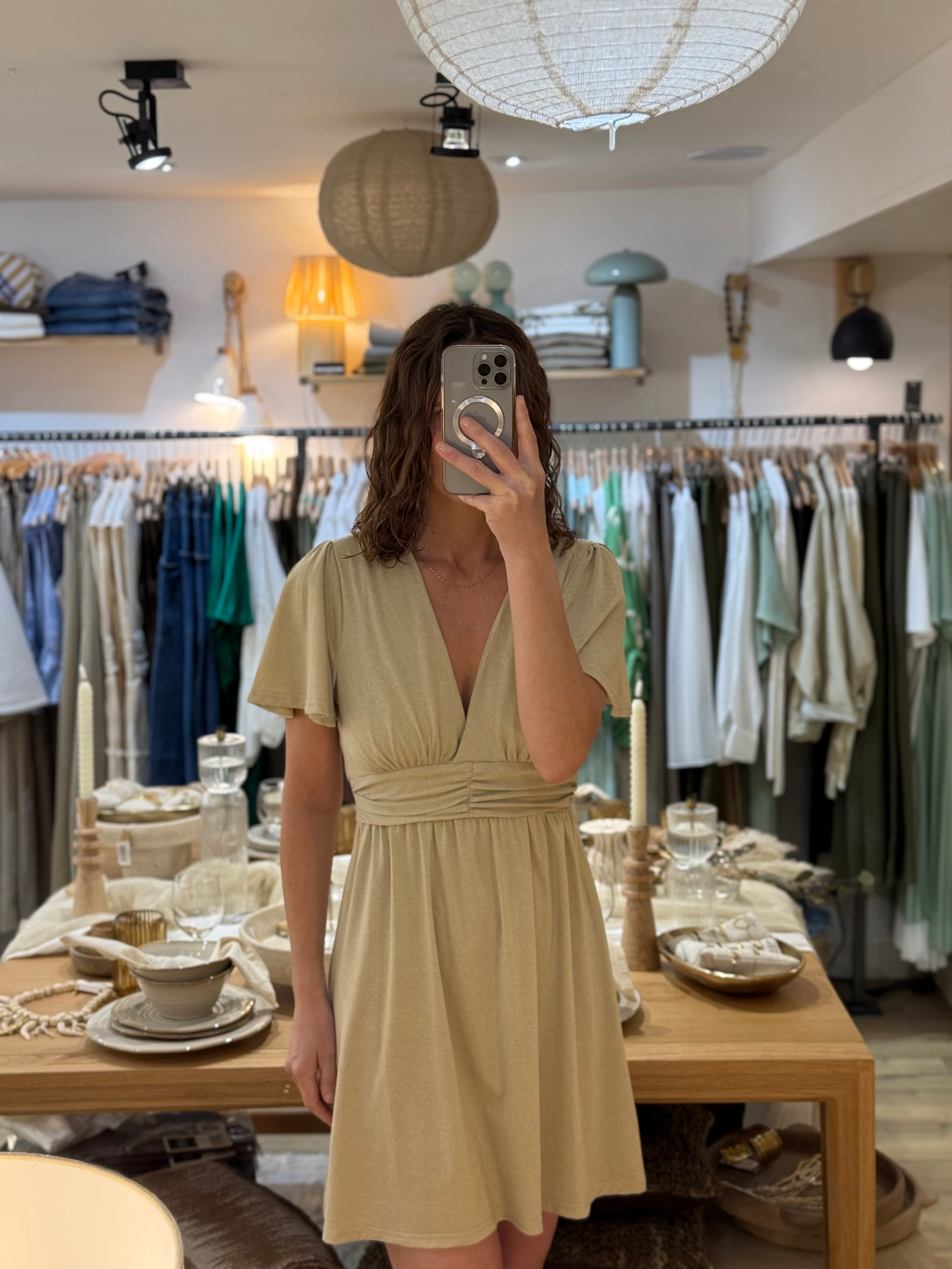 ROBE COURTE ALINE LUREX