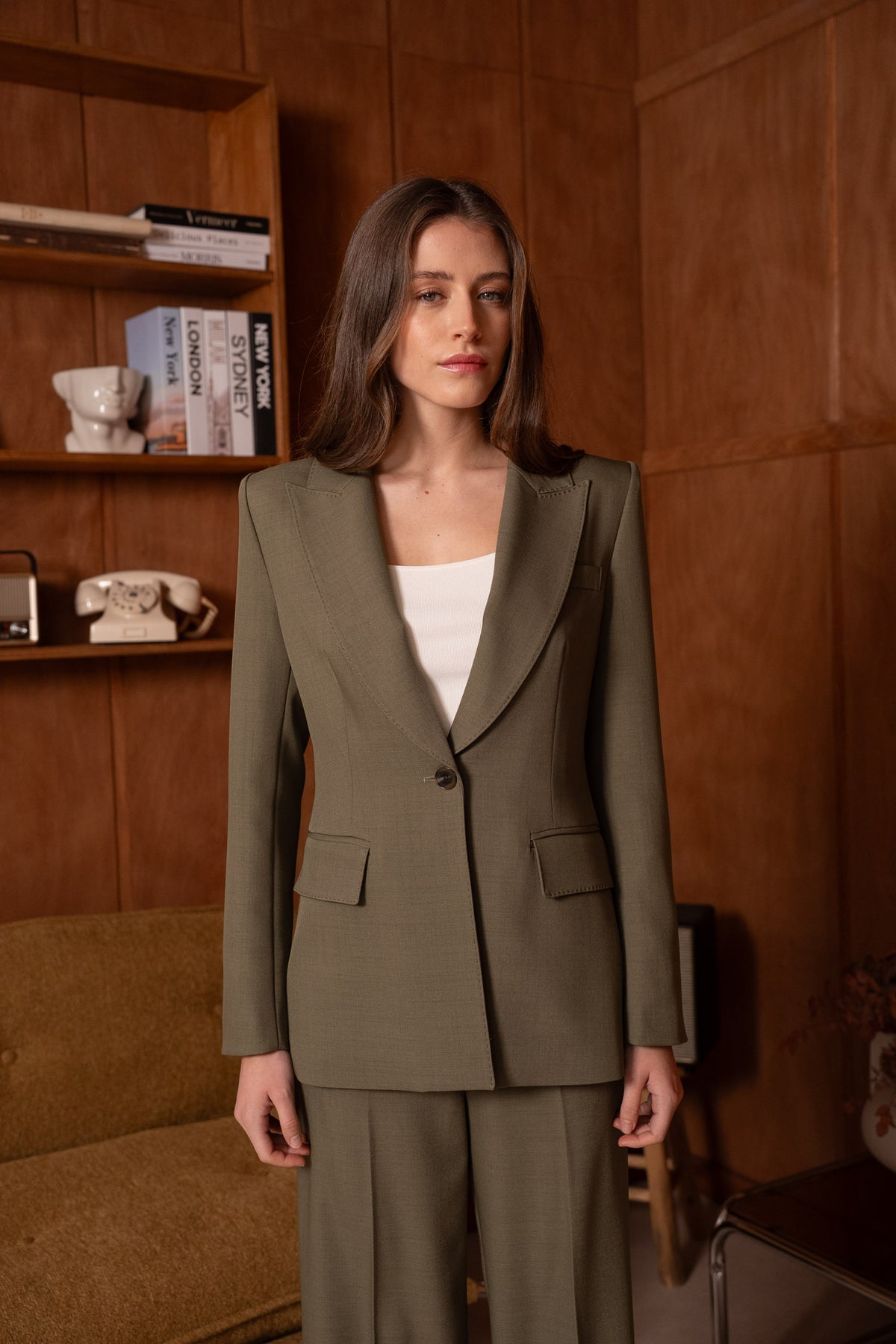 VESTE KAKI CLAIR V26052