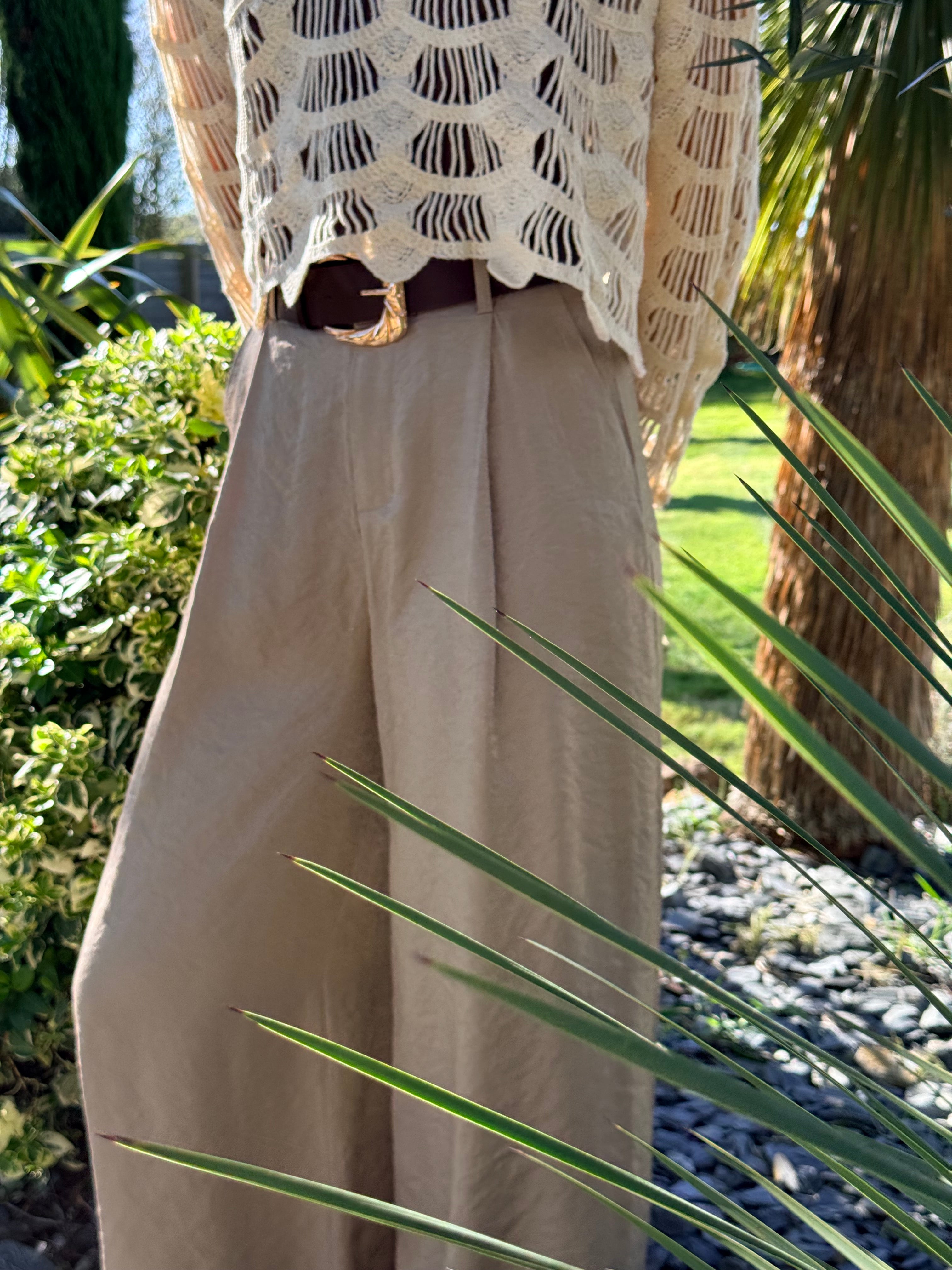 PANTALON BEIGE HS3075