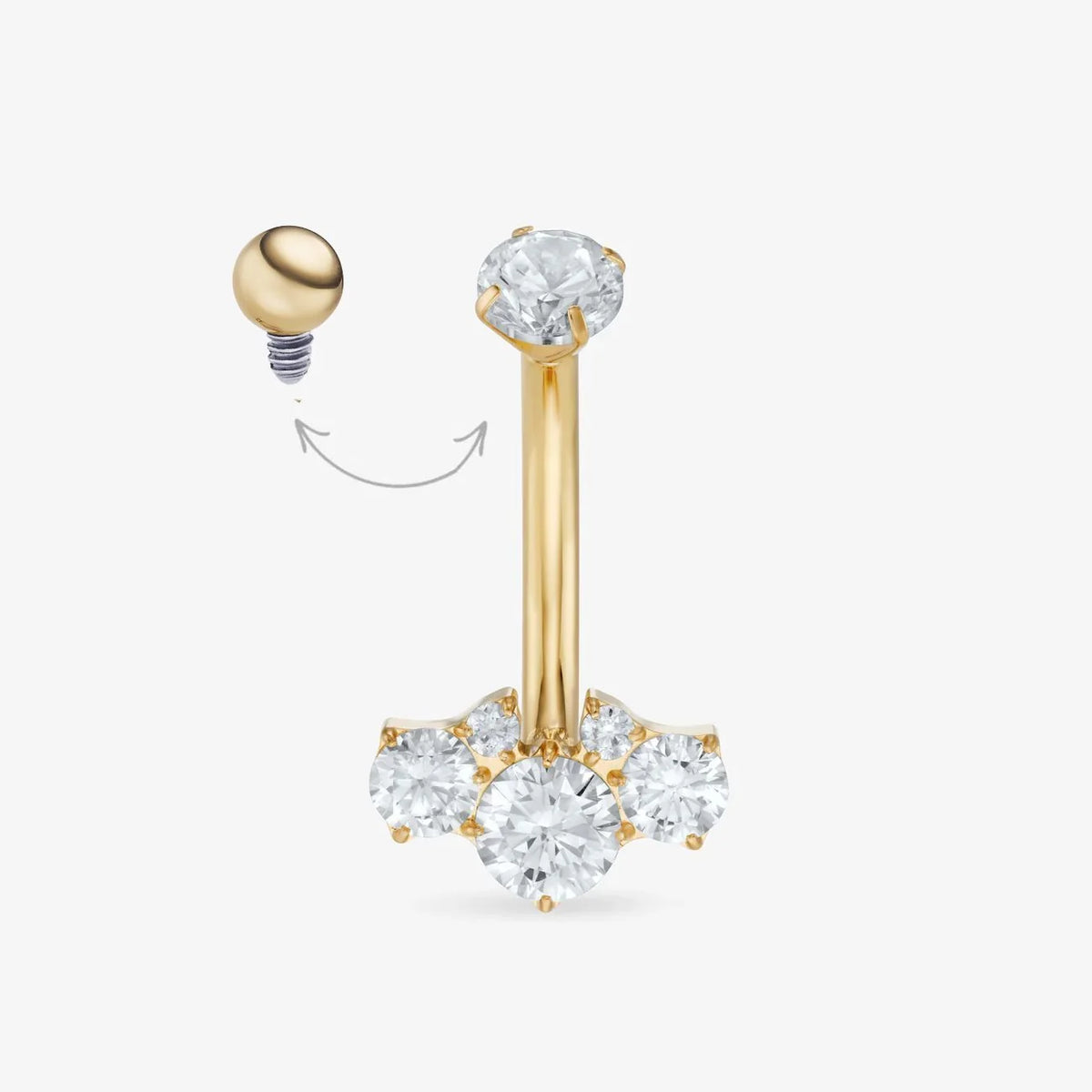 PIERCING NOMBRIL CRISTAL