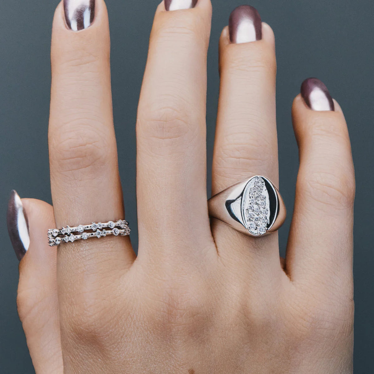 BAGUE POLAIRE ARGENT