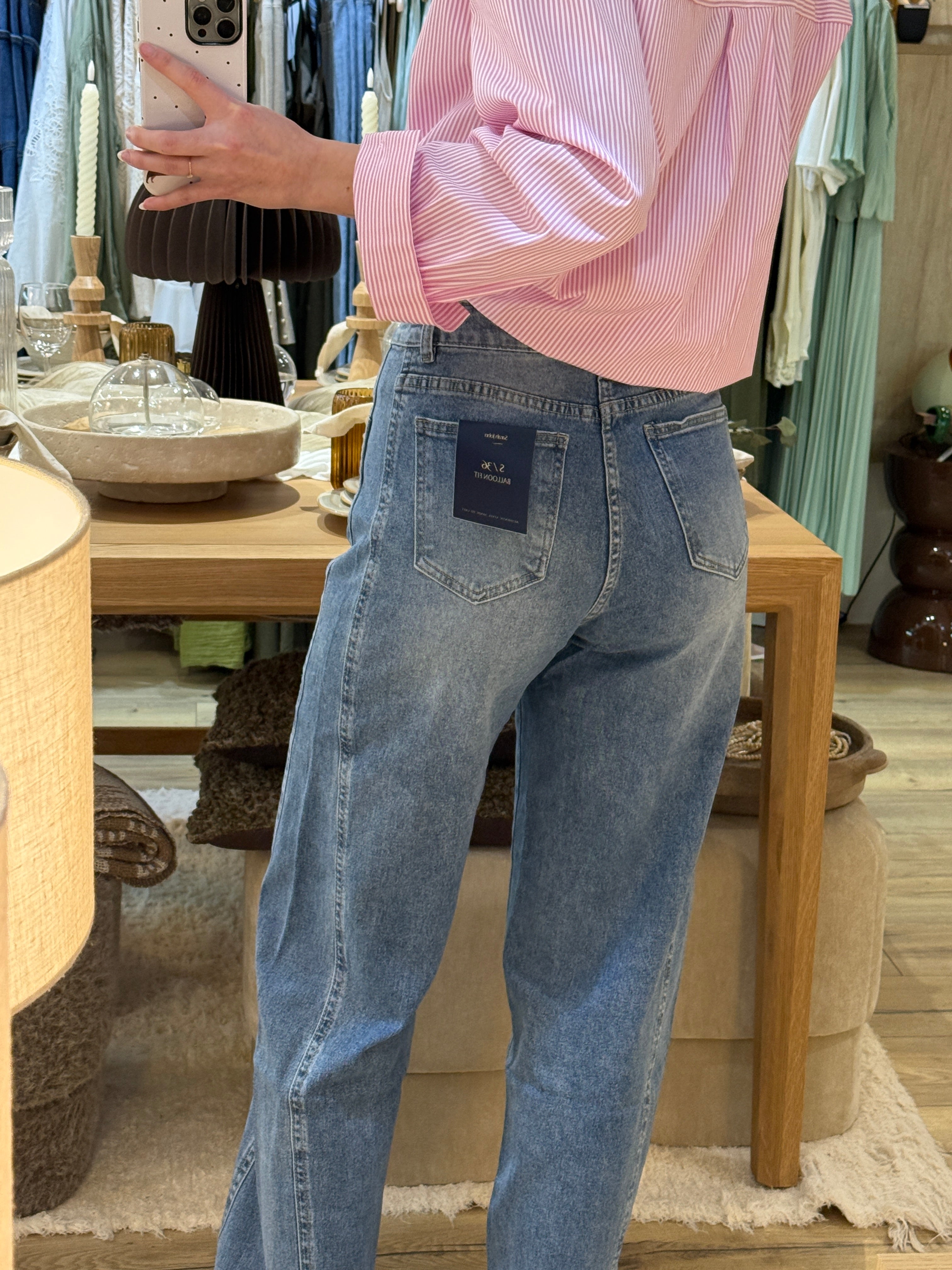 JEANS BLEU CIEL ST6009-1