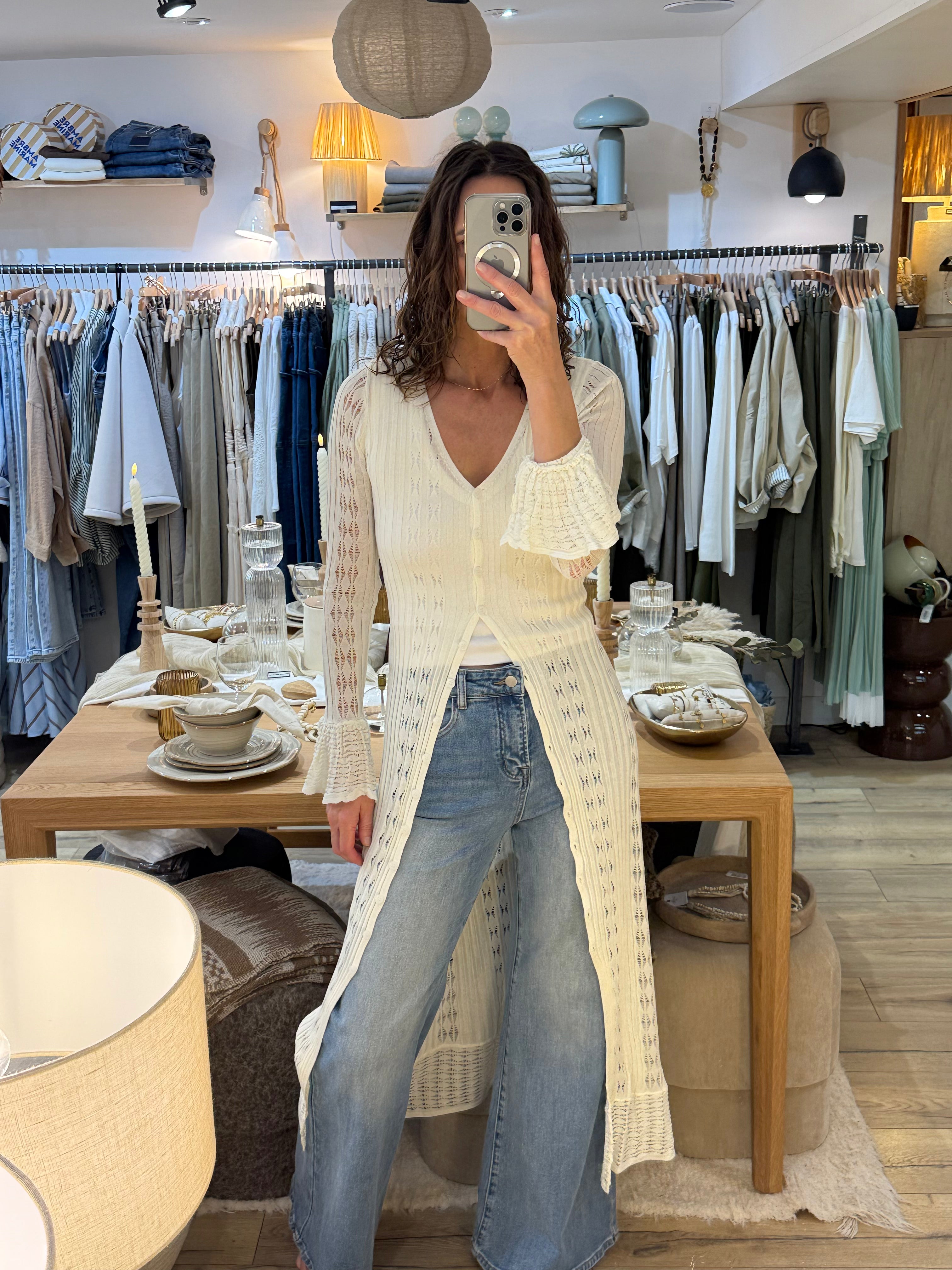 GILET ROBE MAILLE M5106