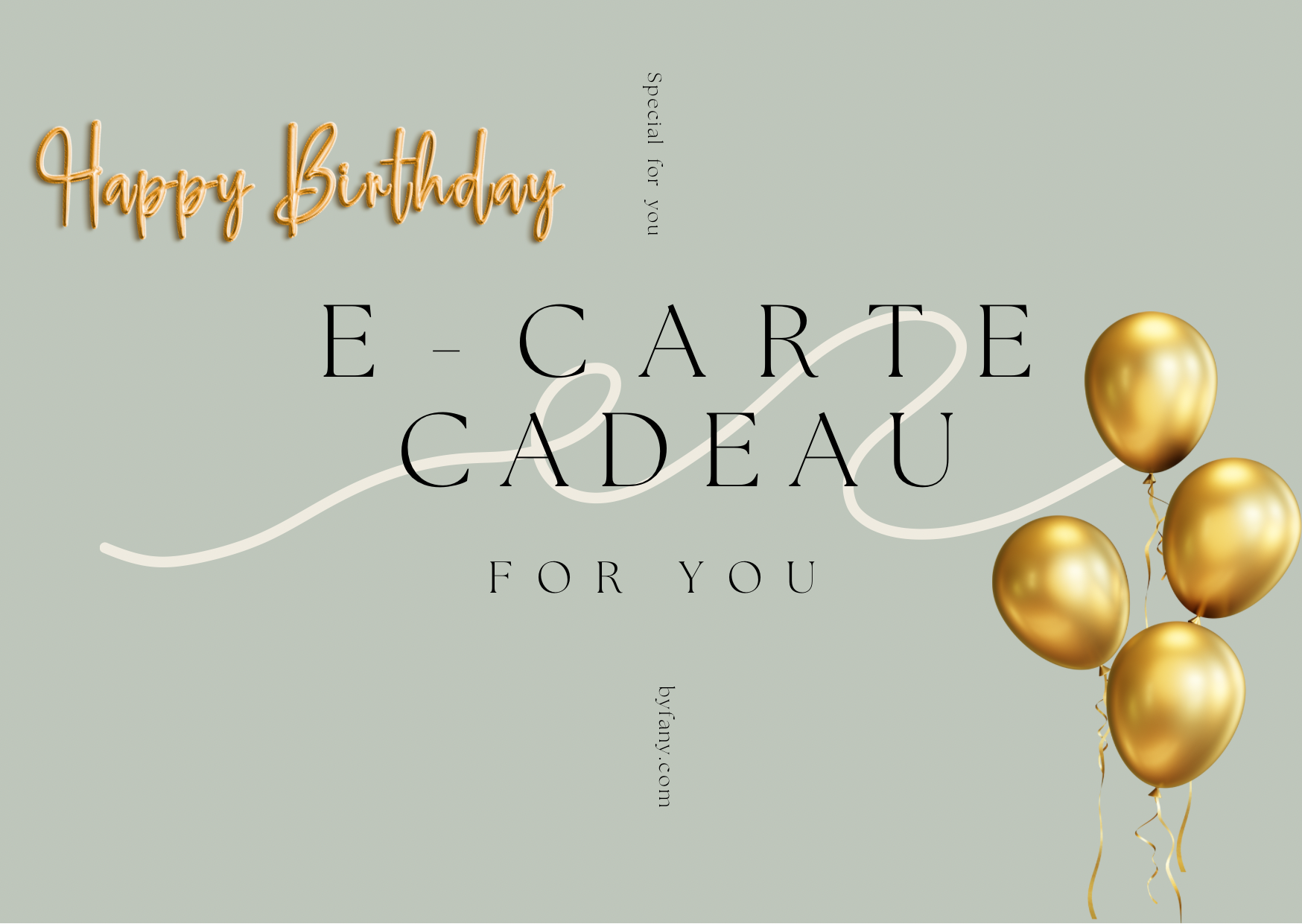 E-Carte cadeau "ANNIVERSAIRE" par mail