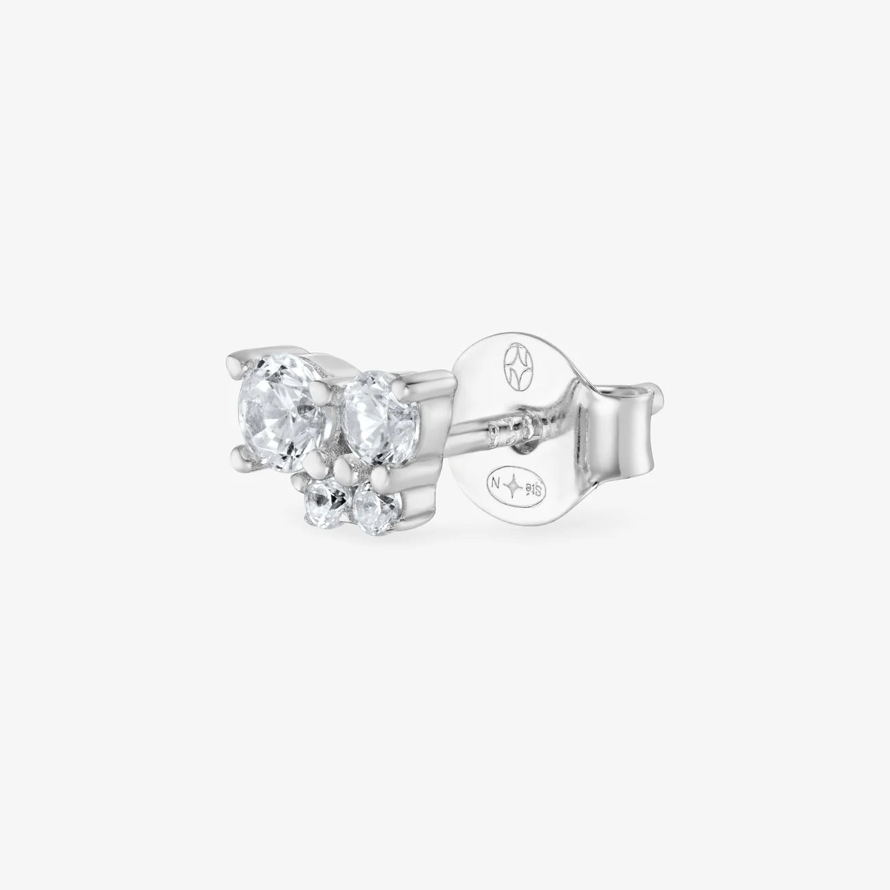 BOUCLE D’OREILLE FLOCON ARGENT